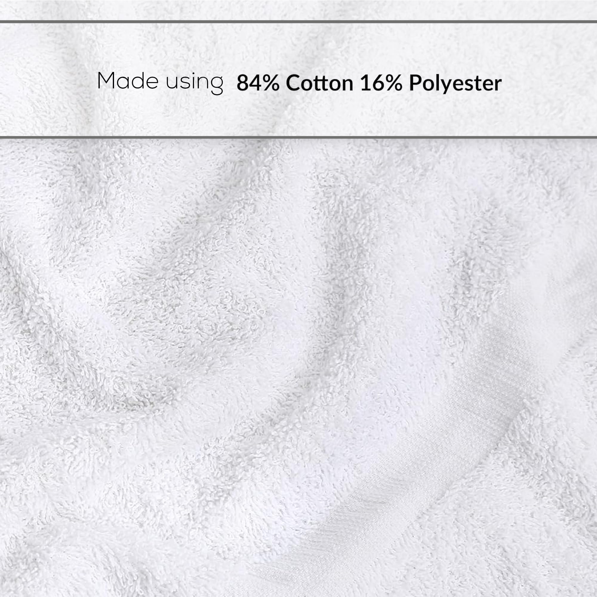 Gold Textiles 120 White Economy Bath Towels Bulk (24X48 Inch) Cotton Blend For Softness-Commercial Grade Easy Care