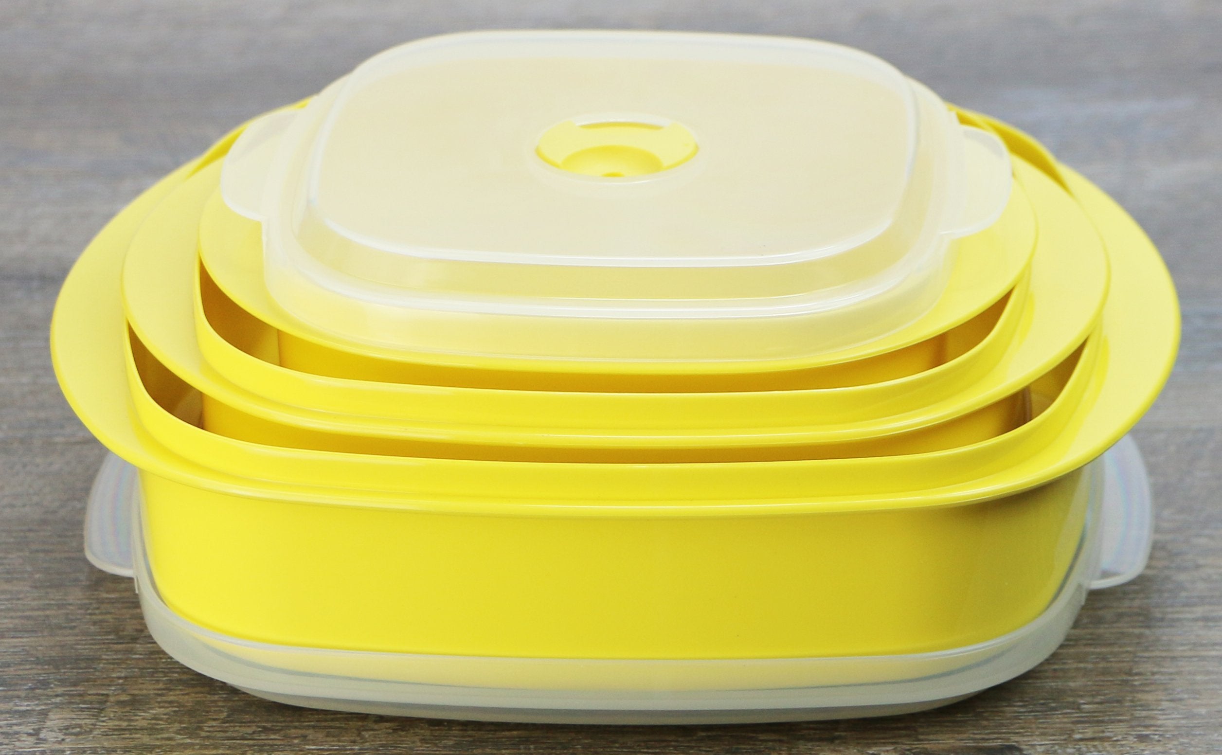 Calypso Basics by Reston Lloyd 6-Piece Microwave Cookware  Steamer and Storage Set  Lemon
