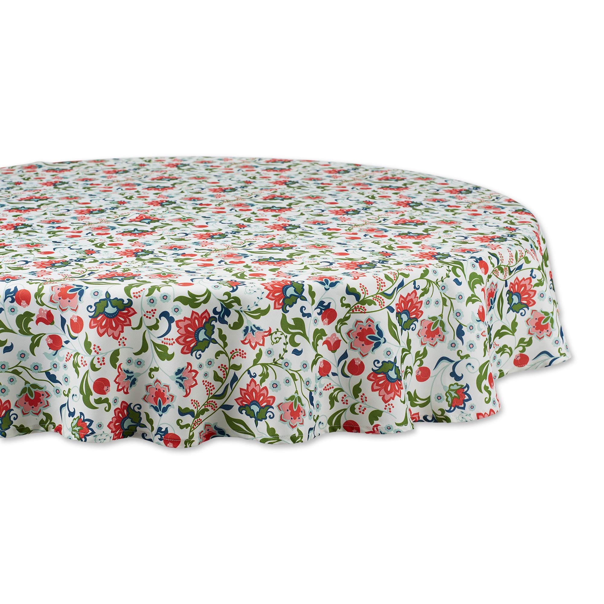 DII Outdoor Tabletop Collection, Garden Floral, Tablecloth, 60 Round