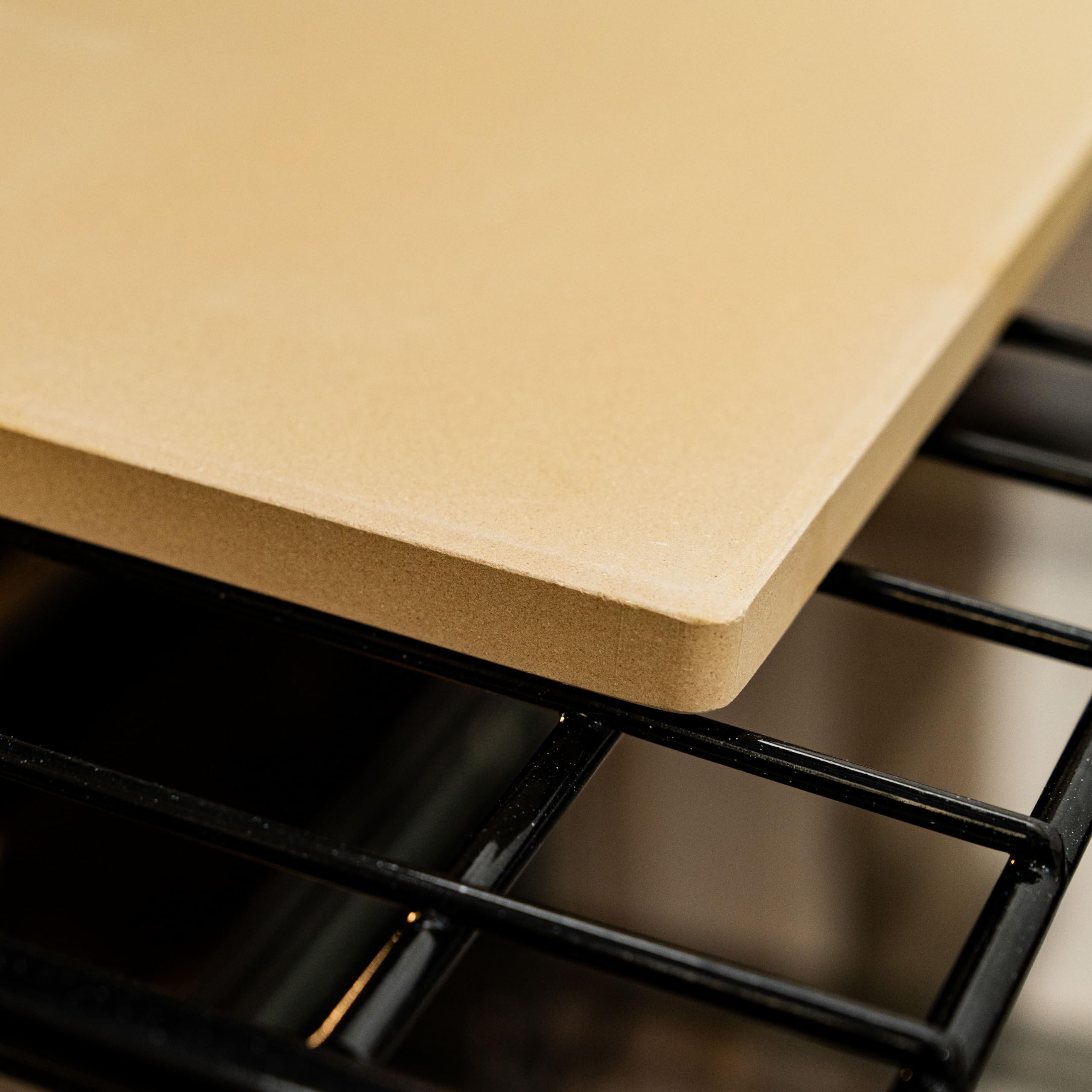 Old Stone Rectangular Pizza Stone, 14x16 Inch, Cordierite, for Oven & Grill, Stone Color, Model 4467