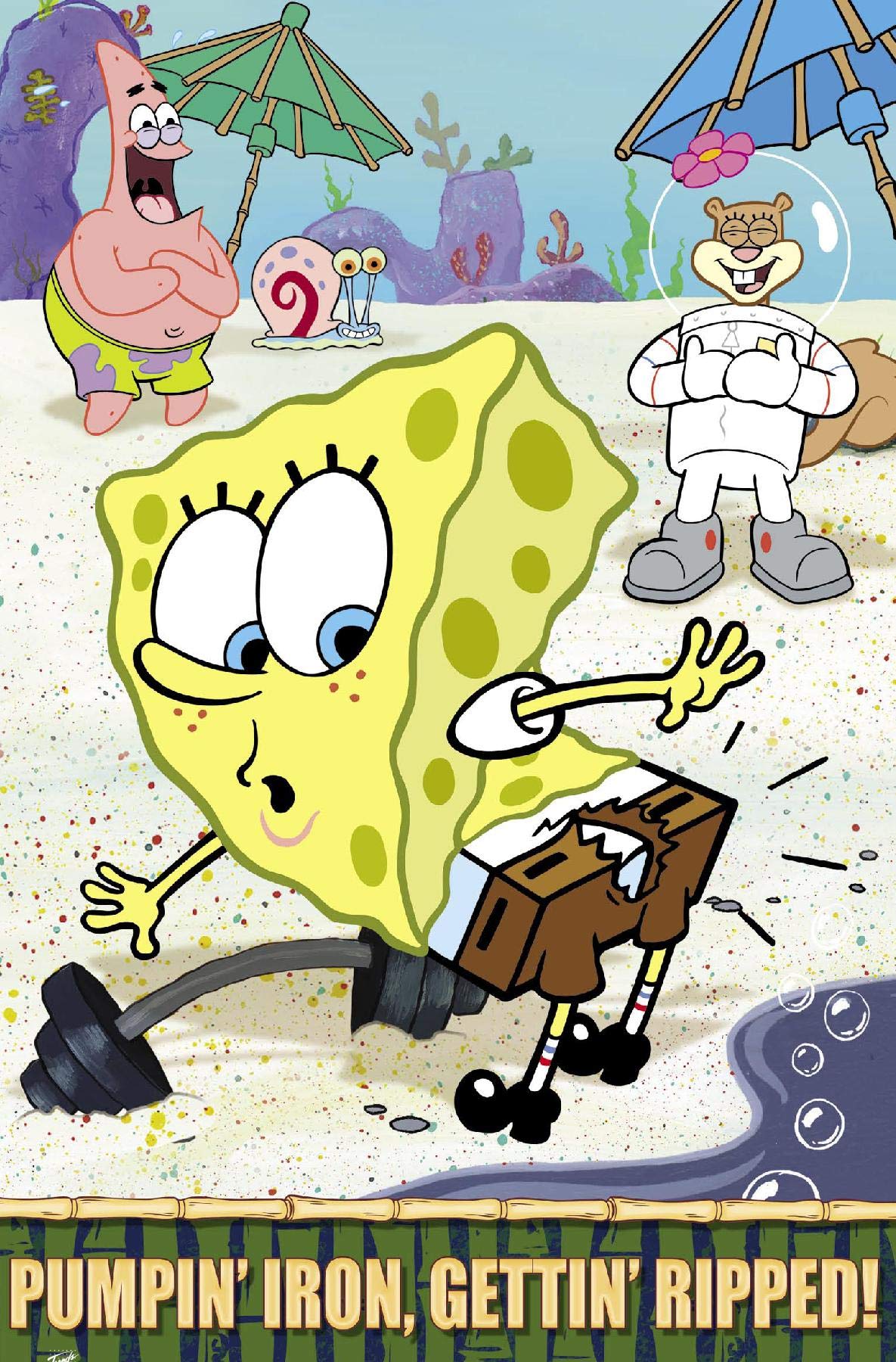 Trends International Nickelodeon Spongebob - Ripped Wall Poster, 14.725'' X 22.375'', Premium Unframed Version