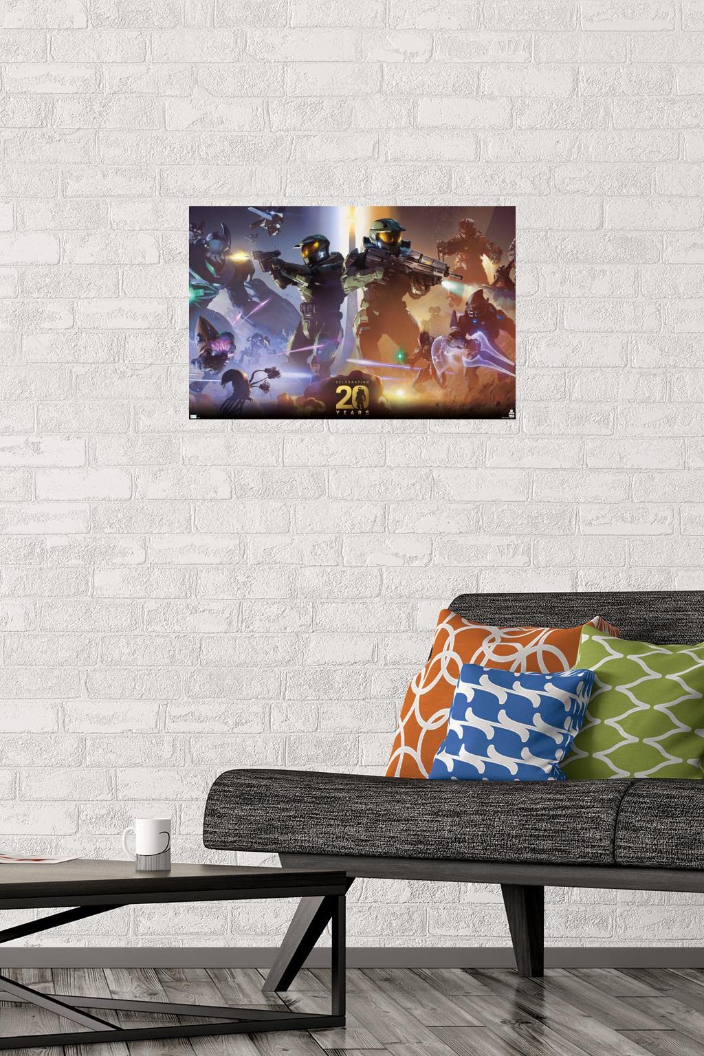 Trends International Halo - 20 Years Wall Poster, 22.4L X 14.7W, Premium Unframed Version