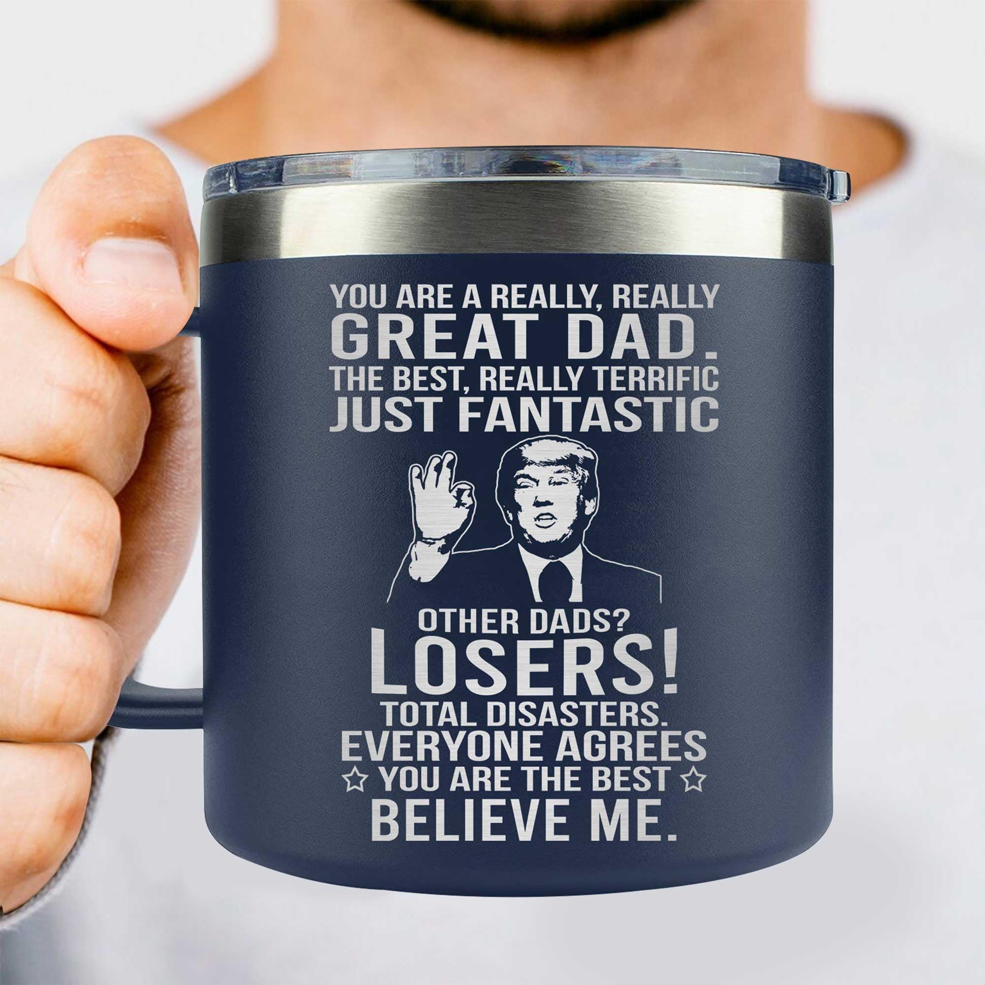 AMAZPRINTS Gifts for dad from Daughter, Son, Kids - Dad Gifts for Fathers Day, Christmas - Father gifts from Kids - Dads Birthda