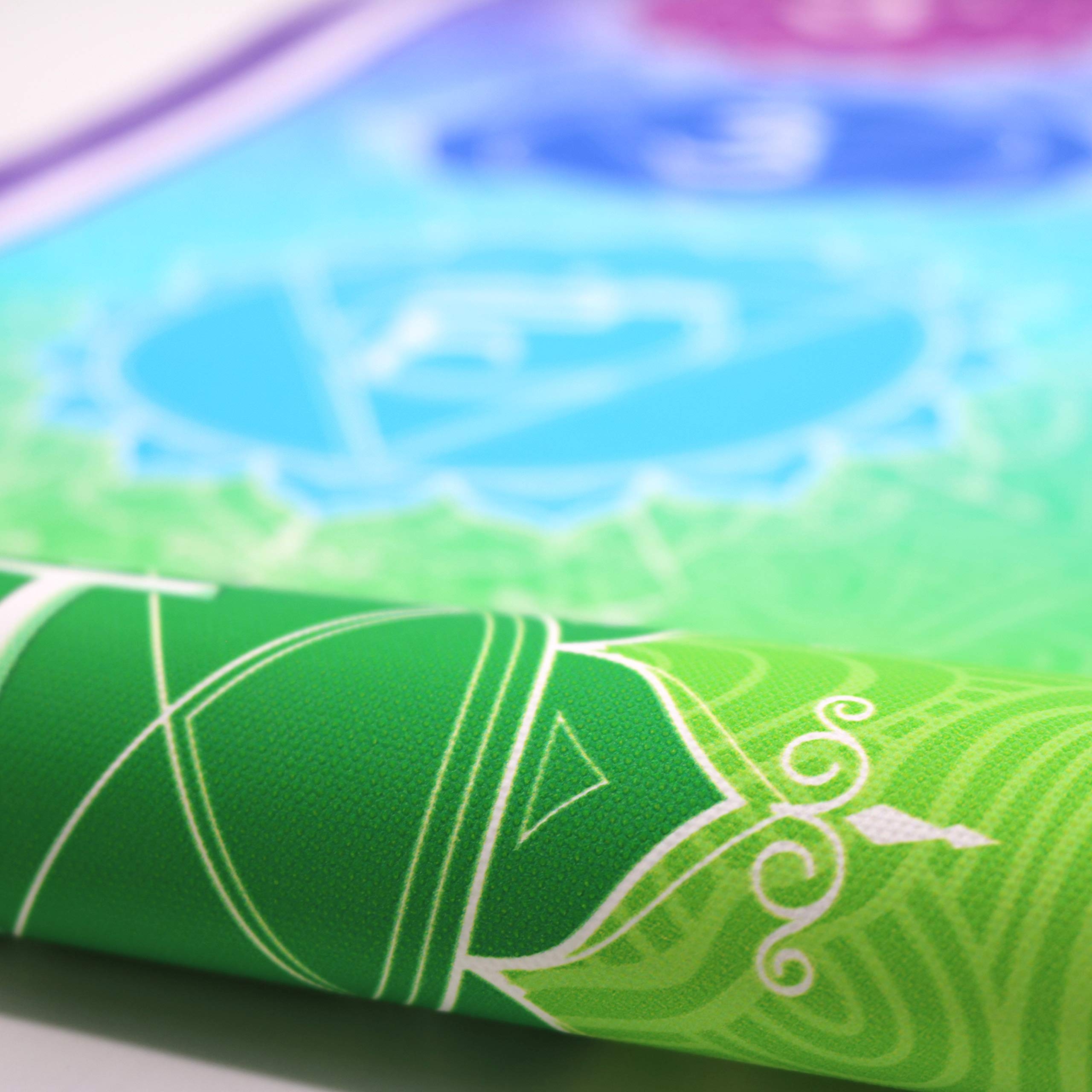 Weroute Large 7 Chakra Mandala Hanging Tapestry Yoga Meditation Banner Scroll Wood Frame Poster Wall Decor Painting14 X 53''