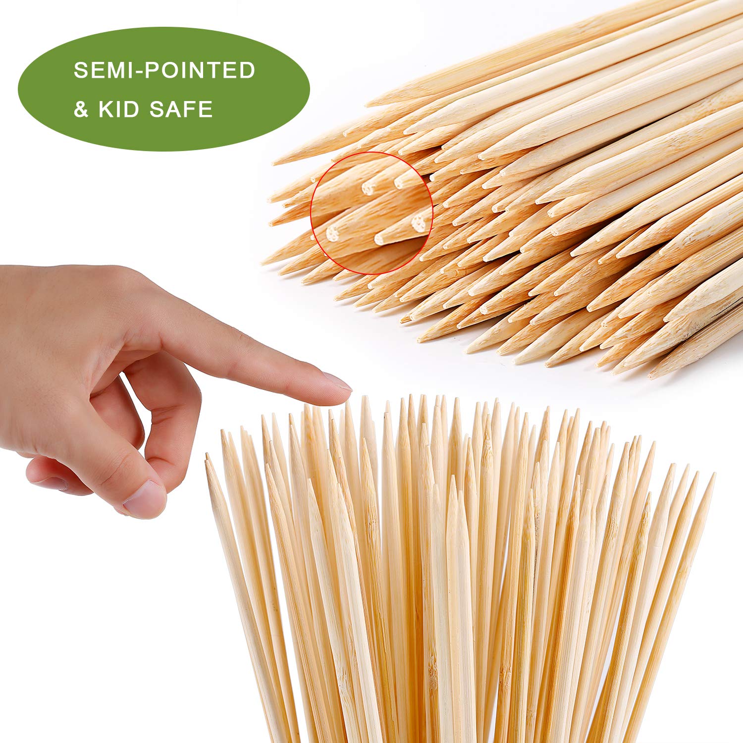 200 PCS Bamboo Marshmallow Roasting Sticks  SMores Skewers for Fire Pit  Extra Long 30 Inch Heavy Duty 5mm Thick Wooden SMores Sticks for Open Fire Pits Roaster Barbecue Hot Dog Camping Kebab Sausage