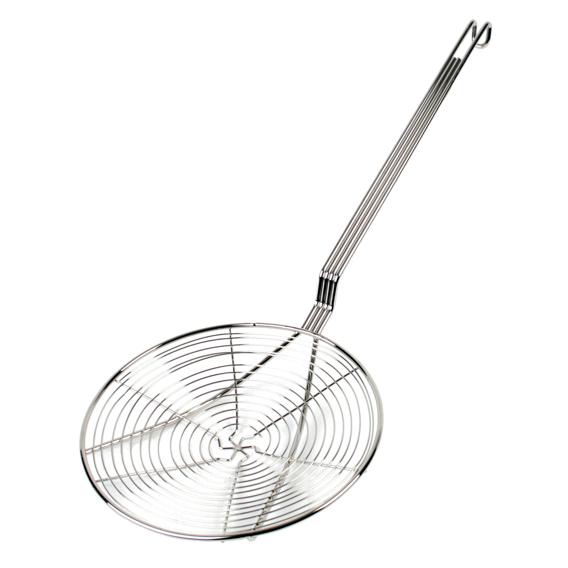 Thunder Group Nickel Plated Spiral Wire Skimmer, 9-Inch