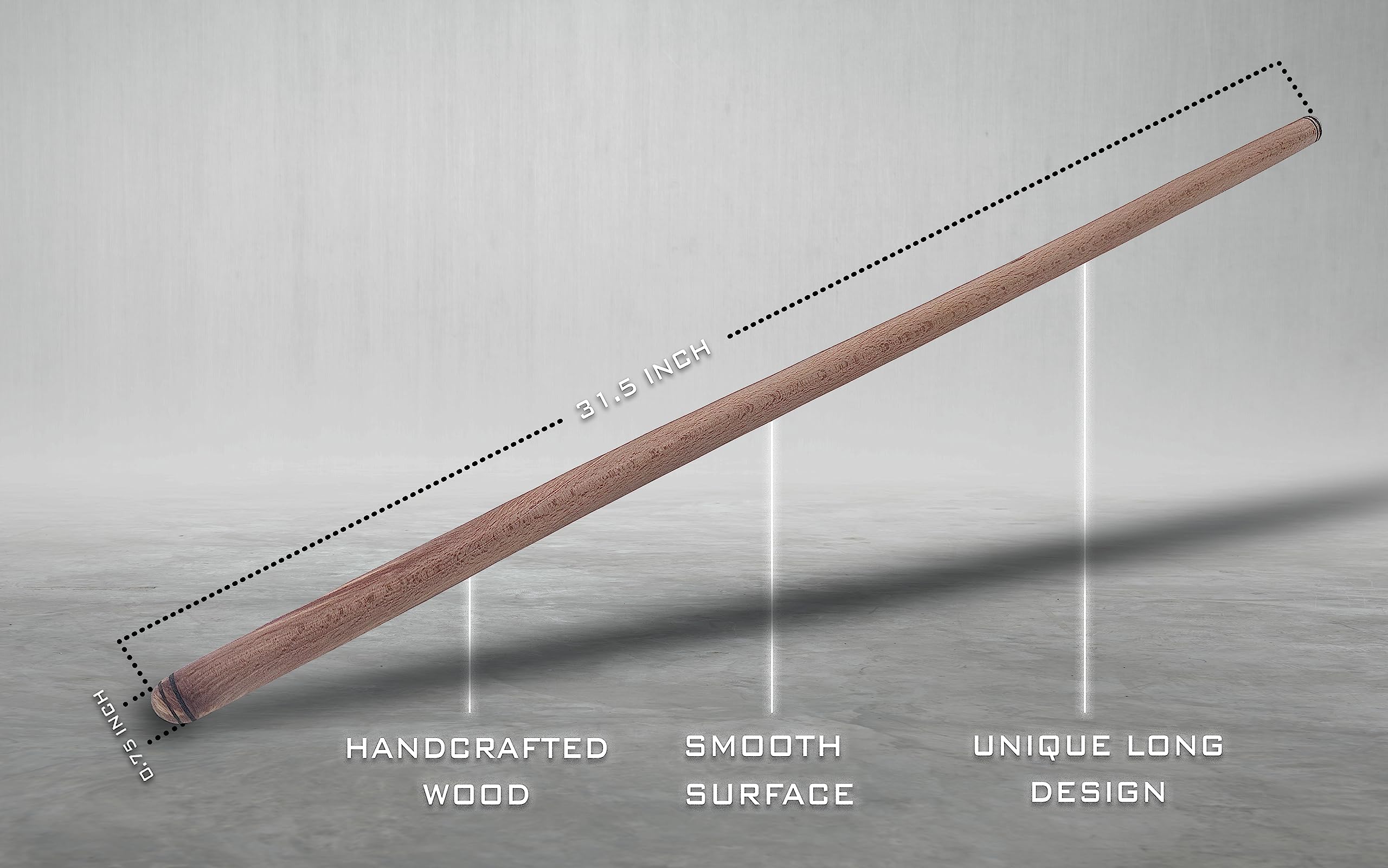 The Violet 80 Cm (31.5 Inch) Turkish Baklava Wood Extra Long Rolling Pin | Baking, Dough, Pasta, Kitchen