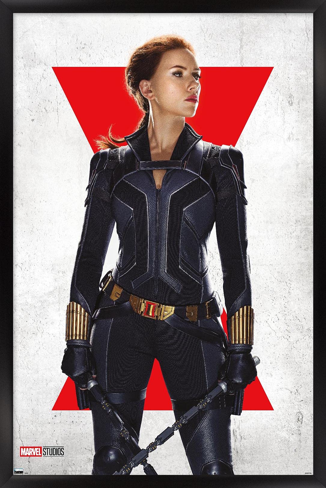 Trends International Marvel Black Widow - Black Widow One Sheet Wall Poster, 14.72'' X 22.37'', Black Framed Version