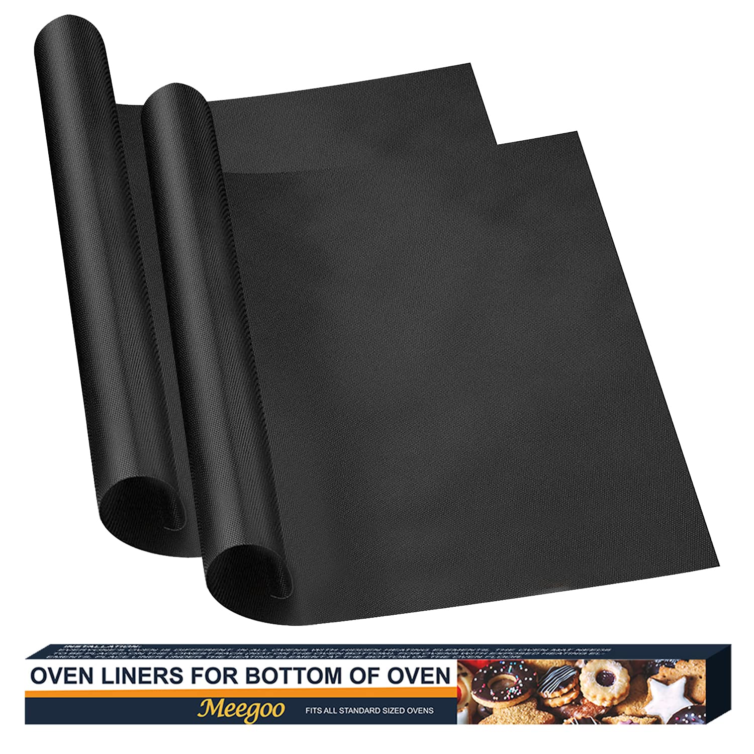 Non-Stick Oven Protector Mat - 2 Pack Thick Heavy Duty Oven Liners For Bottom Of Oven, 15.74''X 23.62'' Reusable Oven Mat, Bpa A