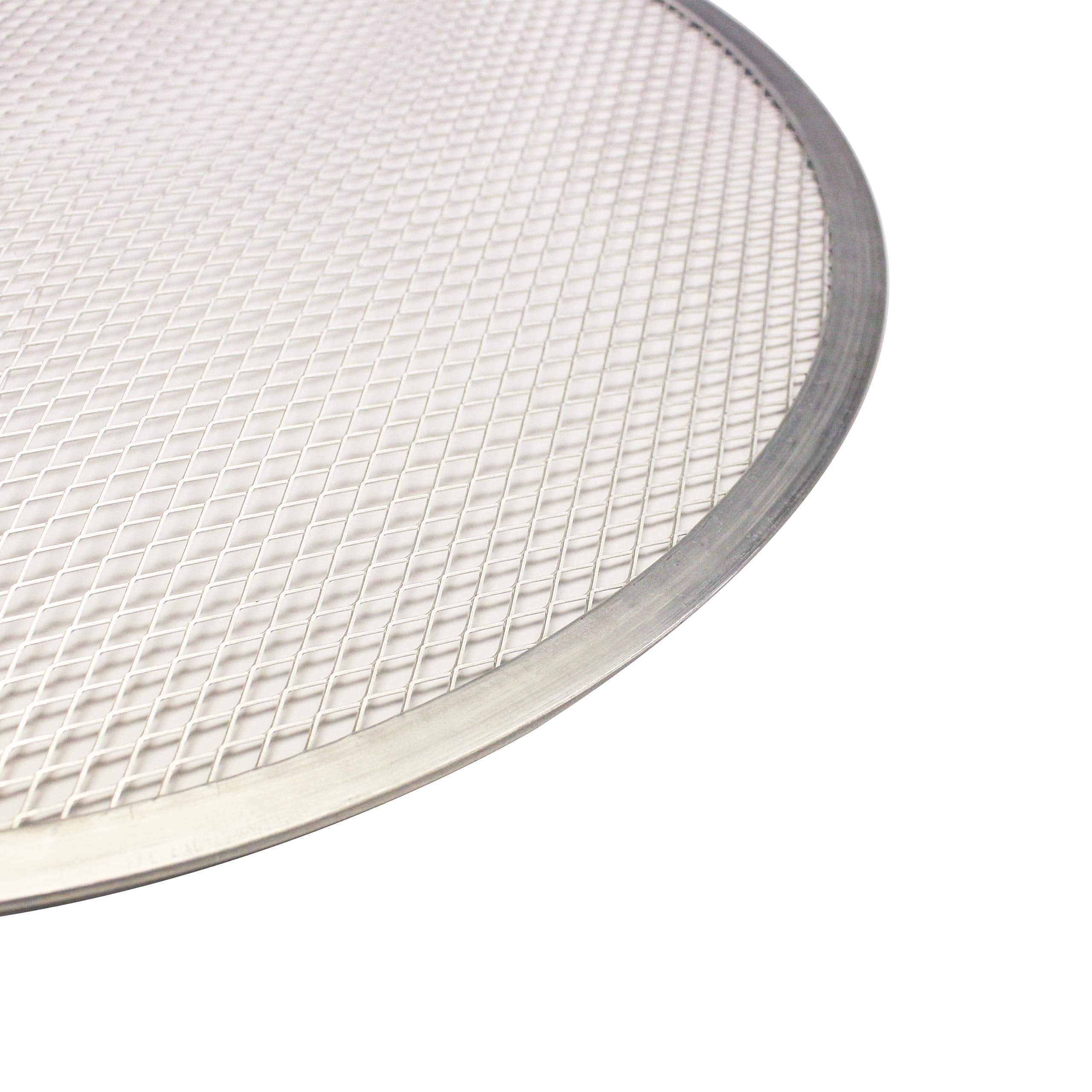 Thunder Group Seamless-Rim Aluminum Pizza Screen, 17 Inch