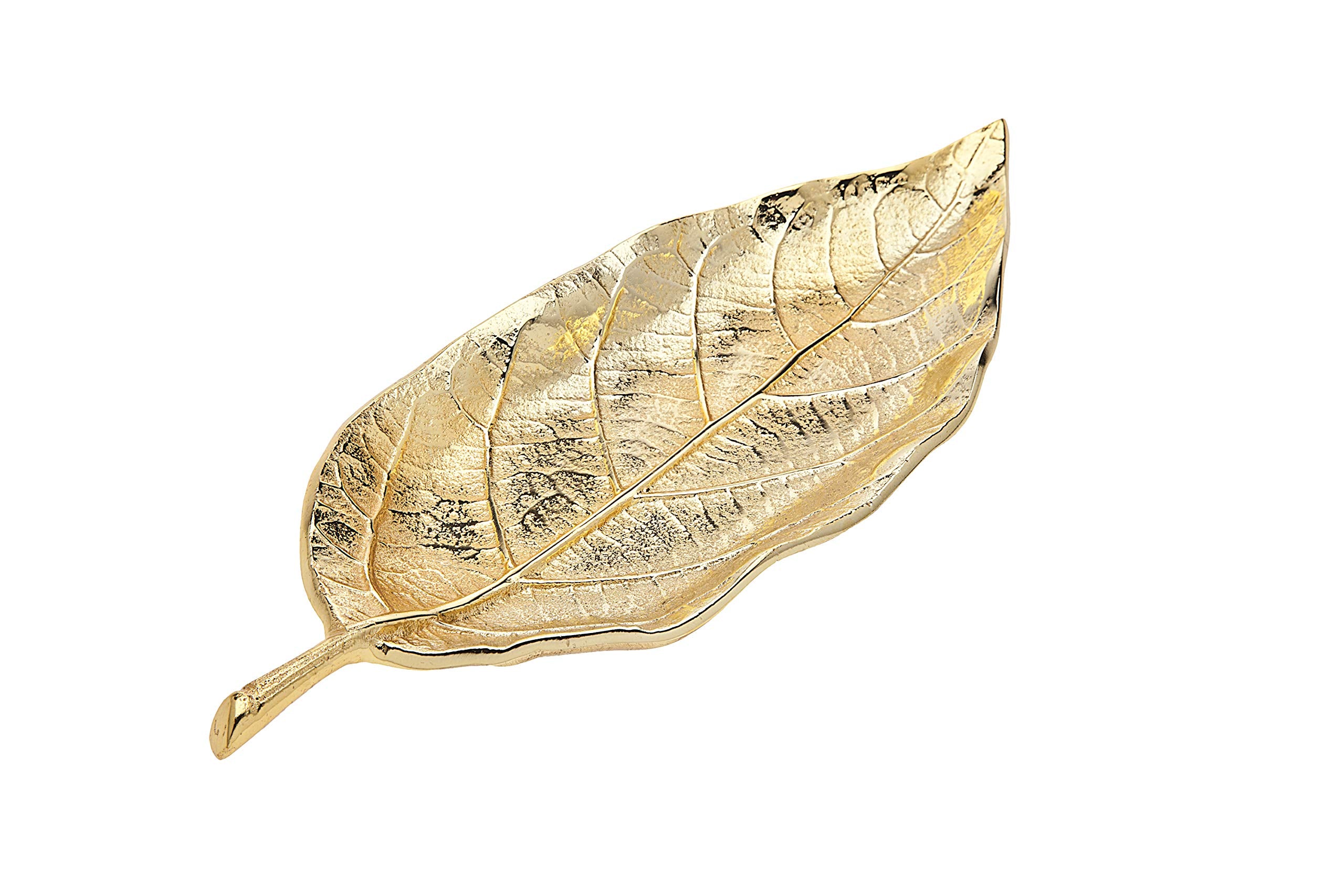 Godinger Leaf Tray Centerpiece D  Cor And Serveware - Gold