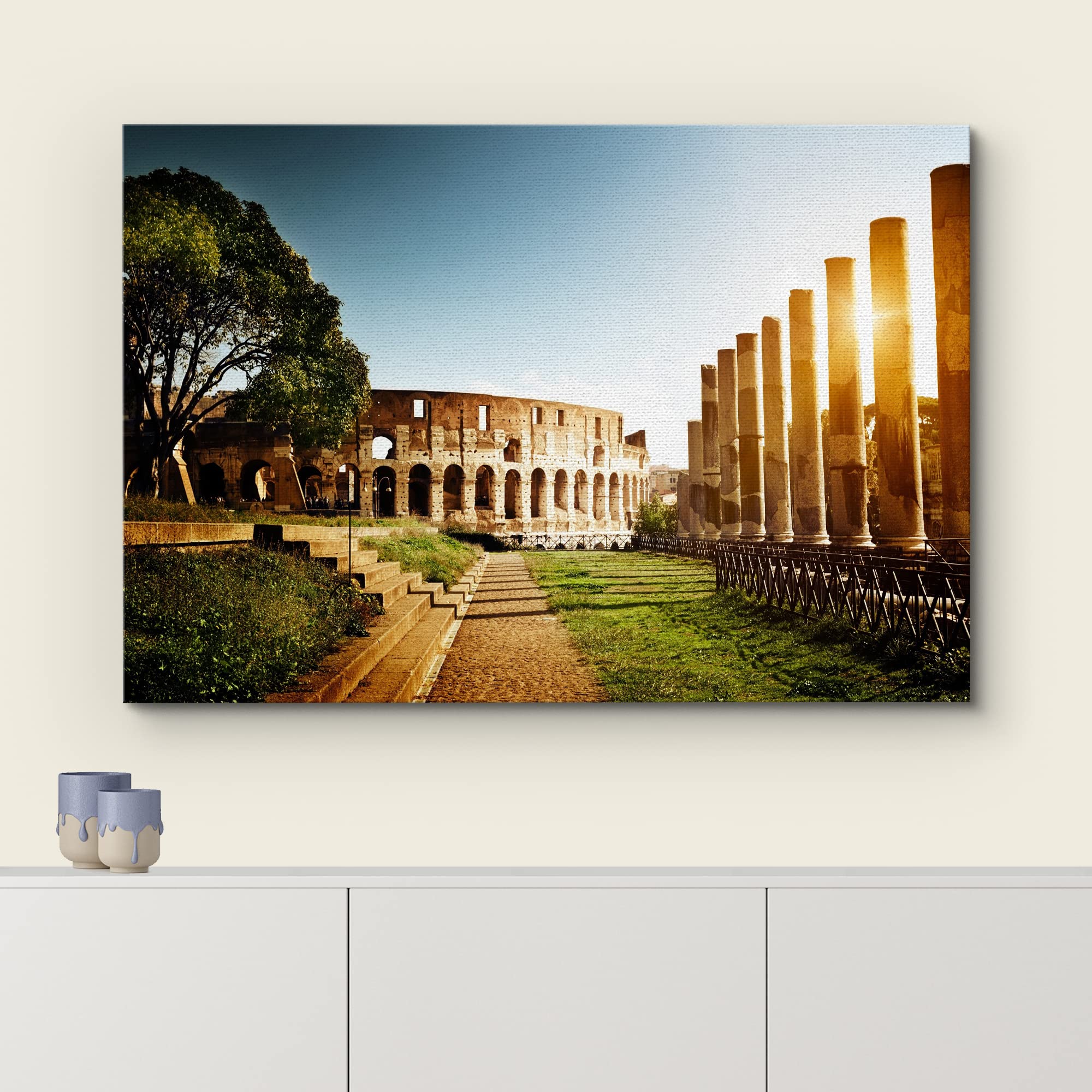 Canvas Prints Wall Art - Colosseum In Rome, Italy - 32'' X 48''