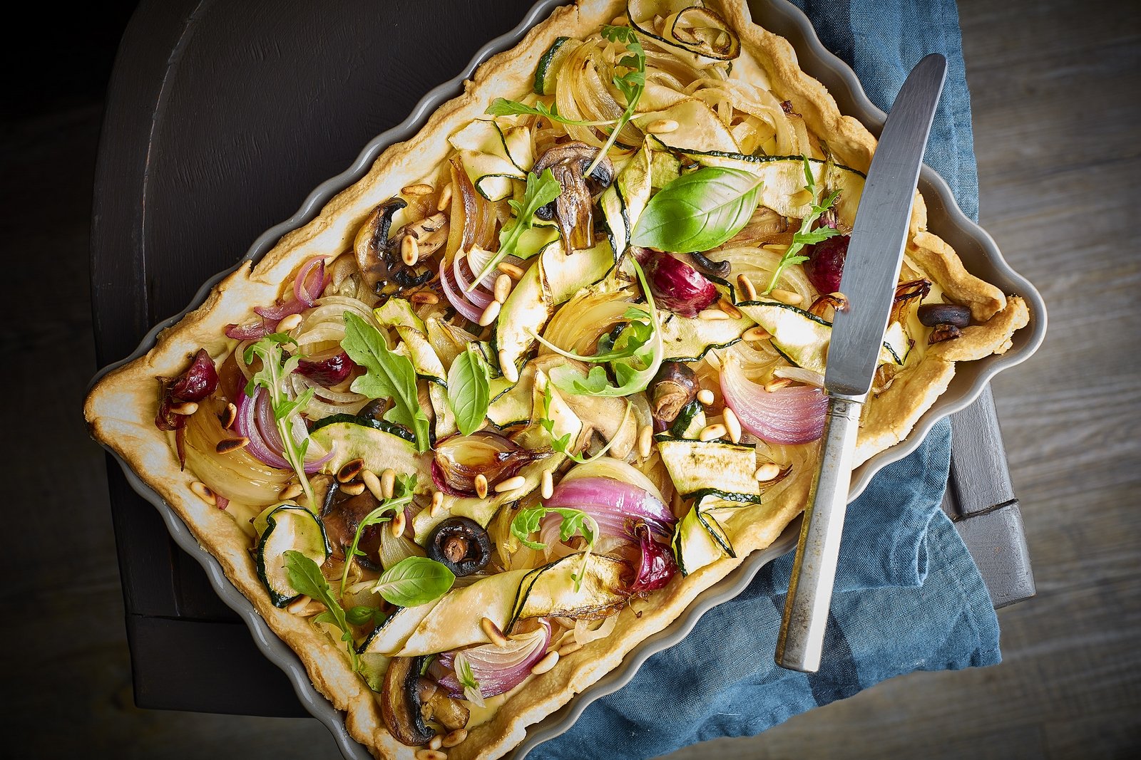 Emile Henry Deep Rectangle Tart Dish, 2 Quart, Charcoal