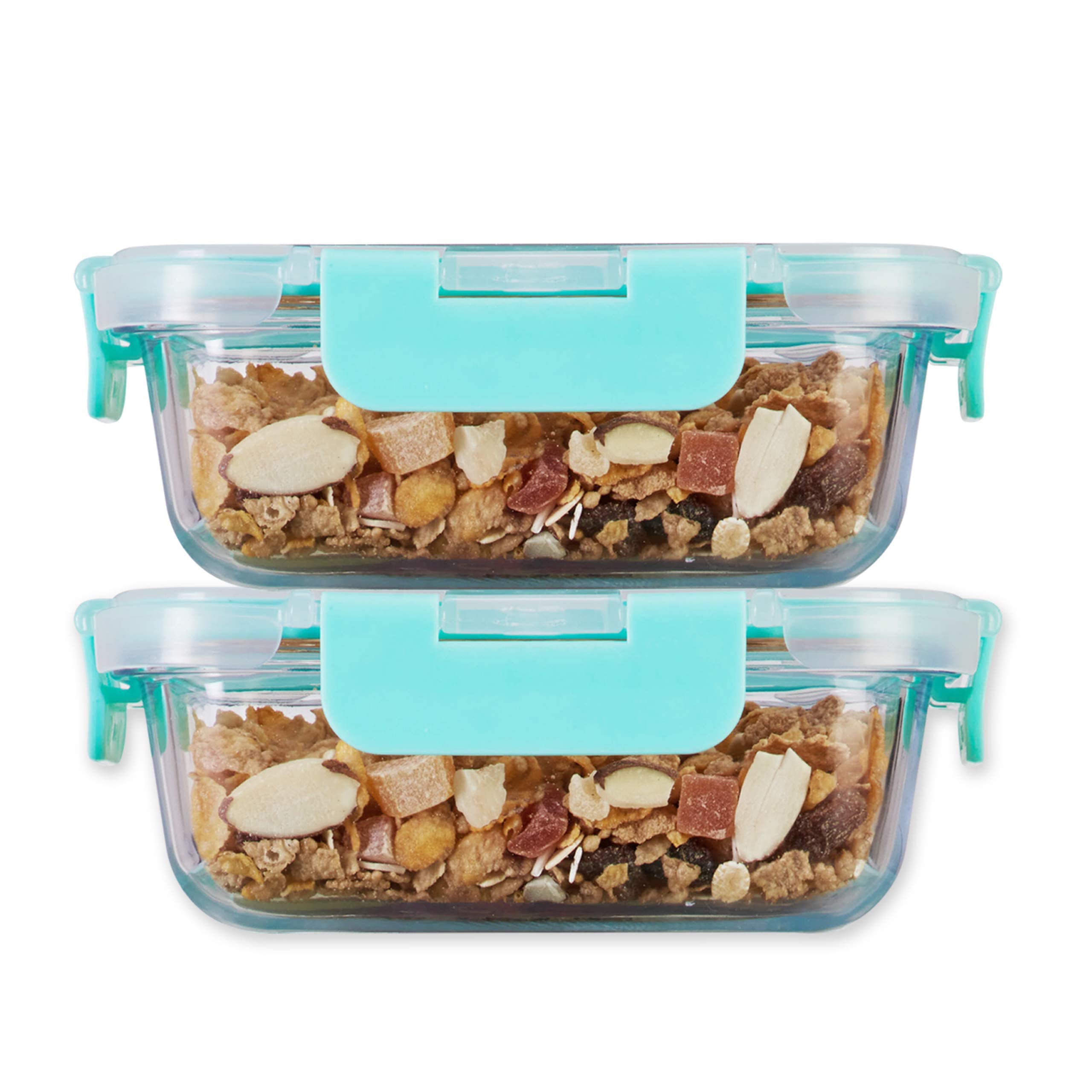 Allo Foodsafe Glass Containers With Lids, Lunch Boxes For Office With Break Free Lock,Microwave Safe,Borosilicate Meal Prep Glas