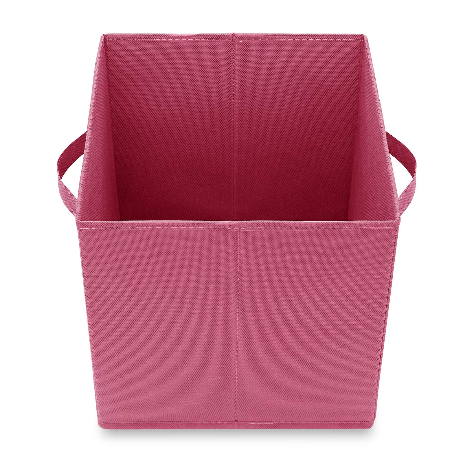 Casafield Set of 6 Collapsible Fabric Cube Storage Bins  Hot Pink - 11'' Foldable Cloth Baskets for Shelves  Cubby Organizers & More