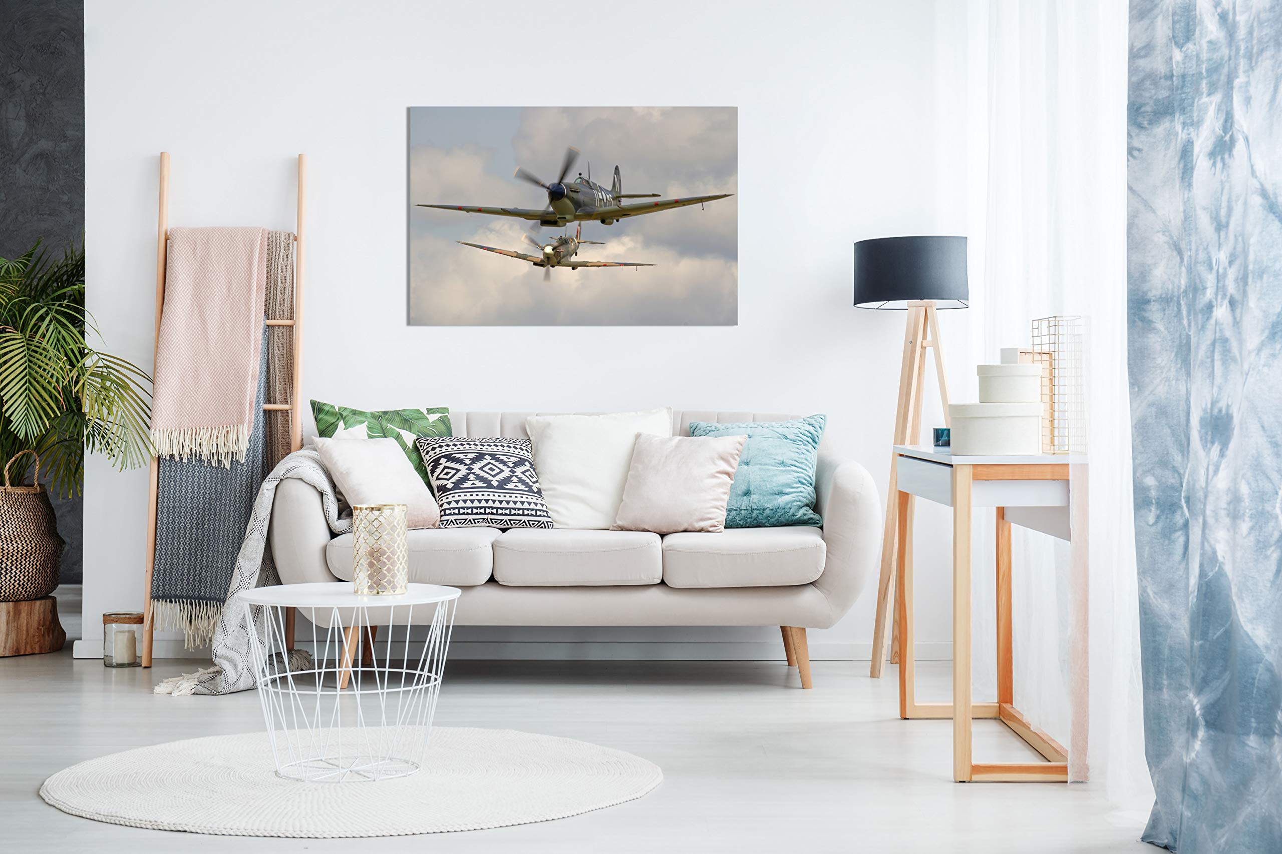 Panther Print, Canvas Wall Art, Pictures For Living Room, Raf Supermarine Spitfires Framed Prints, Print For Special Occasions (