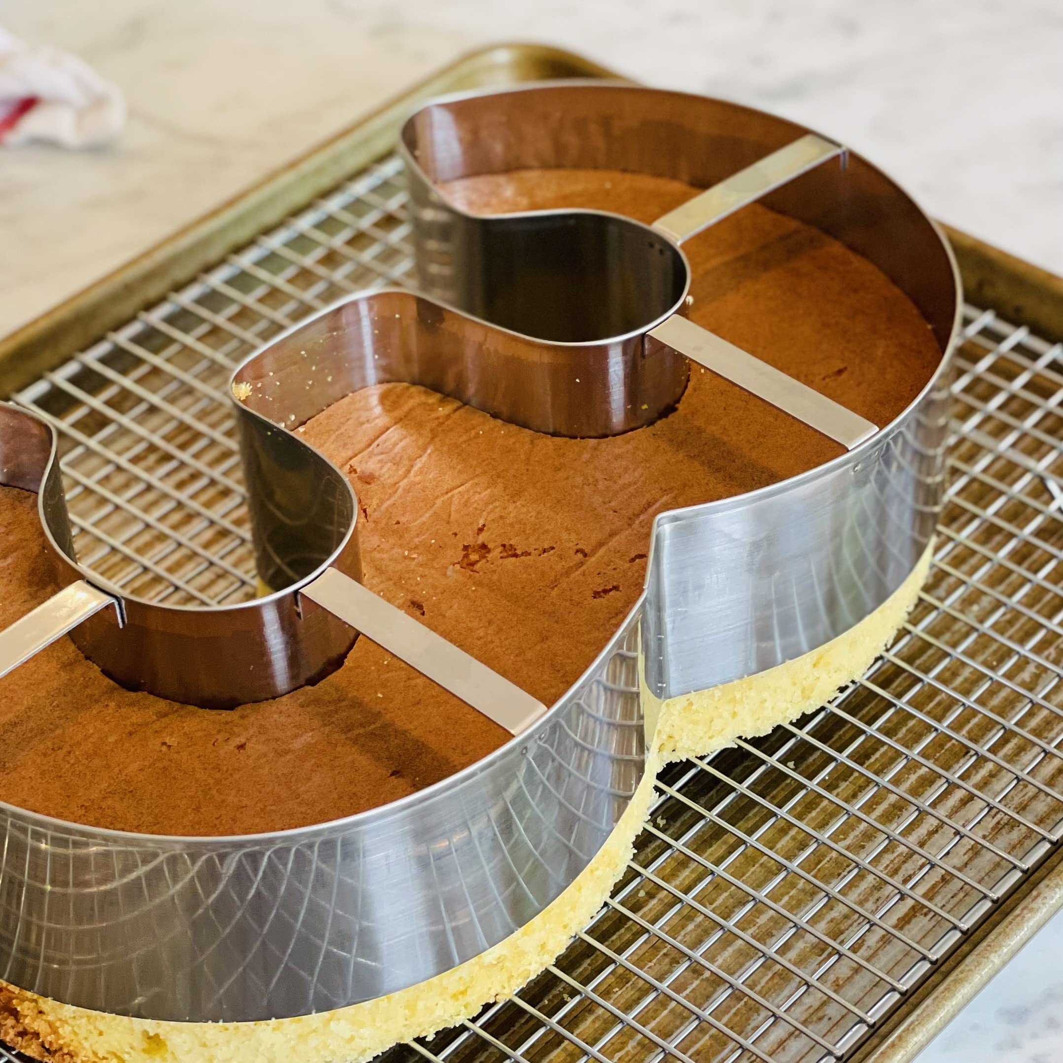 Ateco 6967 Large Number 7 Cake Cookie Cutter 7-1/4 Inch Left To Right X 11 Inch Top To Bottom X 2-1/8 Inch High