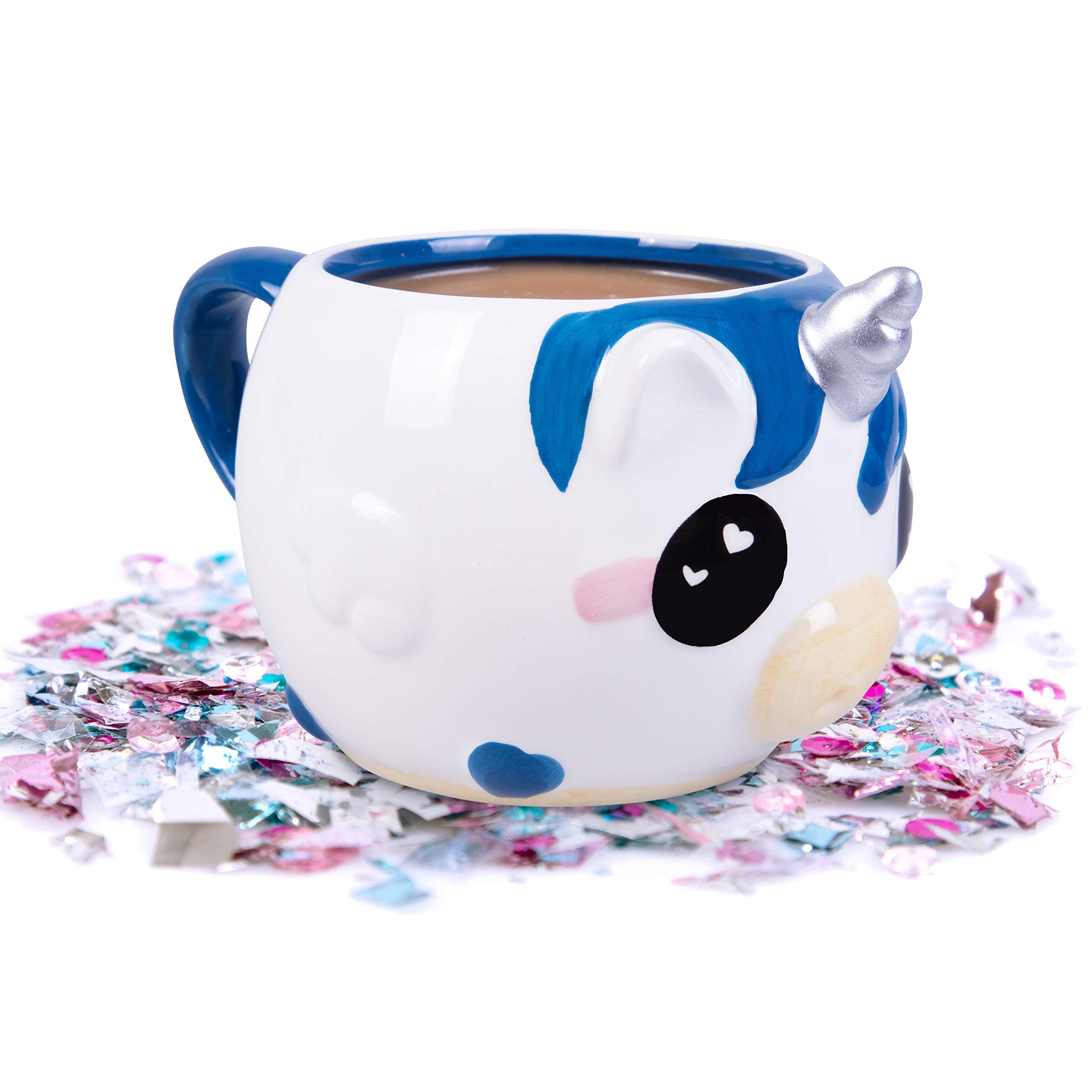 Seven20 Blue Unicorn Coffee Mug - Cute Unicorn Ceramic Mug - Great Gift For Kids And Adults
