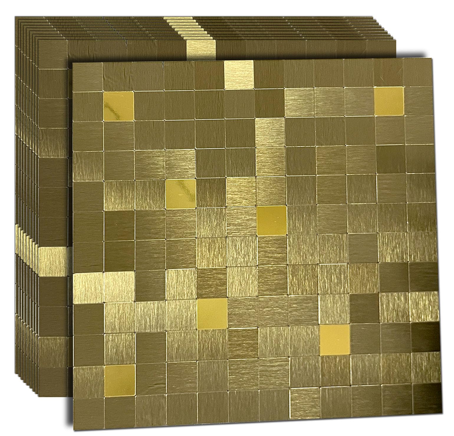WEIMEISC 10 Sheets Peel and Stick Backsplash Tile for Kitchen, Self-Adhesive Mosaic Tile, Stick on Bathroom Vanities,Fireplace D