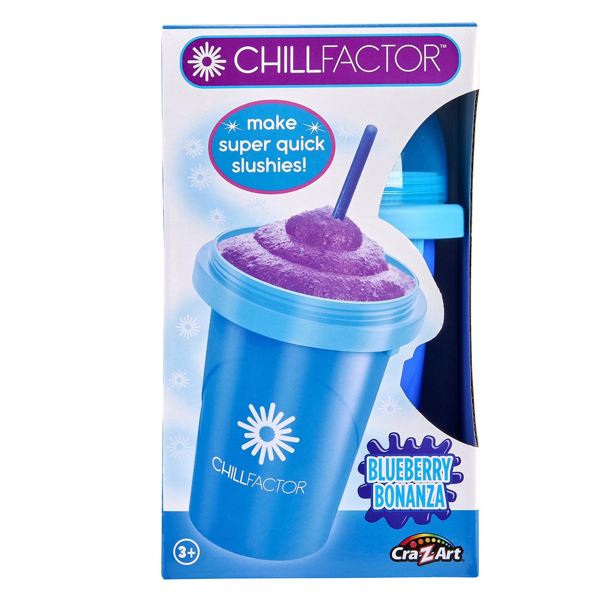 Cra-Z-Art ChillFactor Original Slushie Maker, DIY Magic Slushy Maker, Super Quick Smoothie Squeeze Cup for Milkshakes, Juices, D