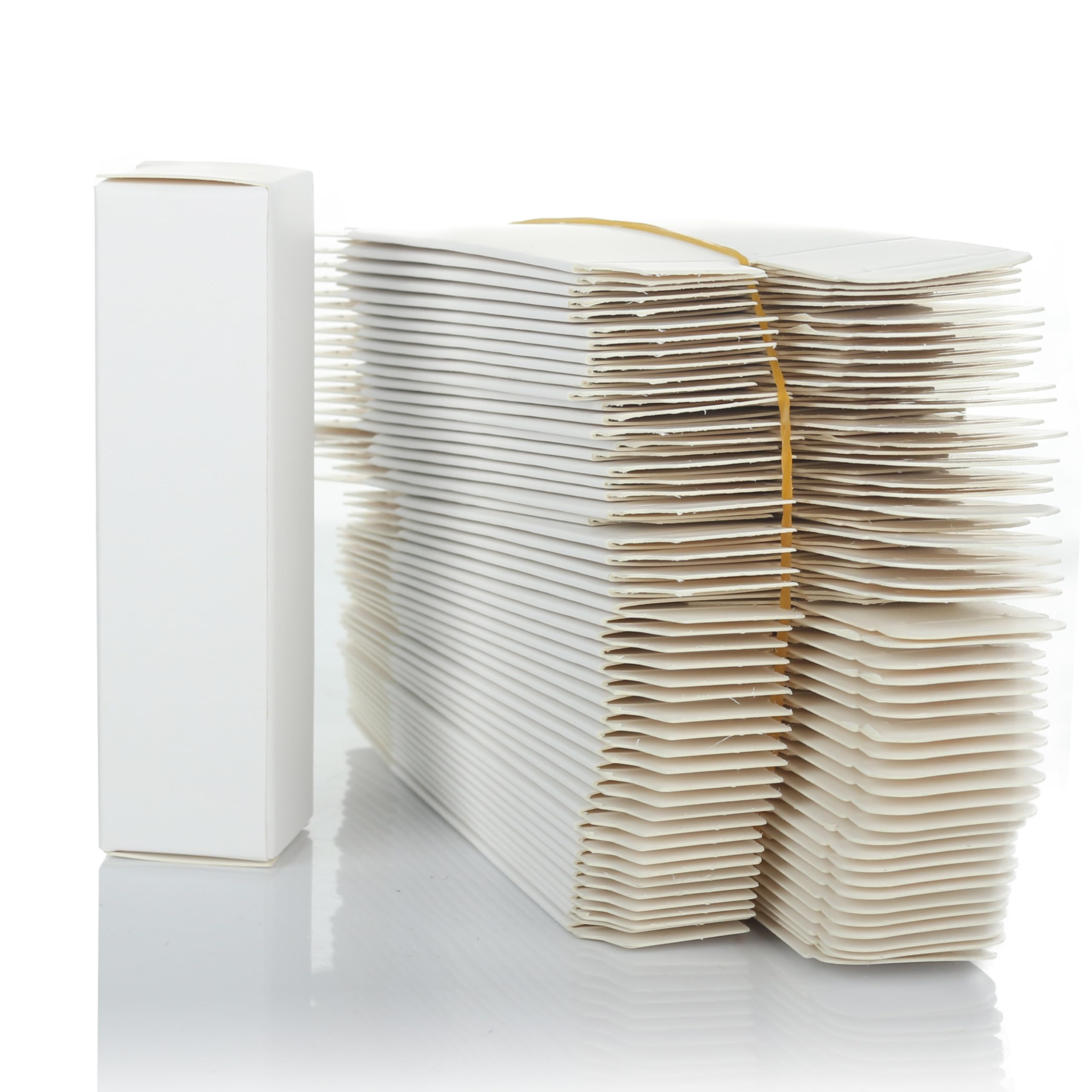 COSIDEA 50pcs 25 * 25 * 95mm lip gloss Craft Matte White paper box Small packing boxes 350gms for DIY cosmetics