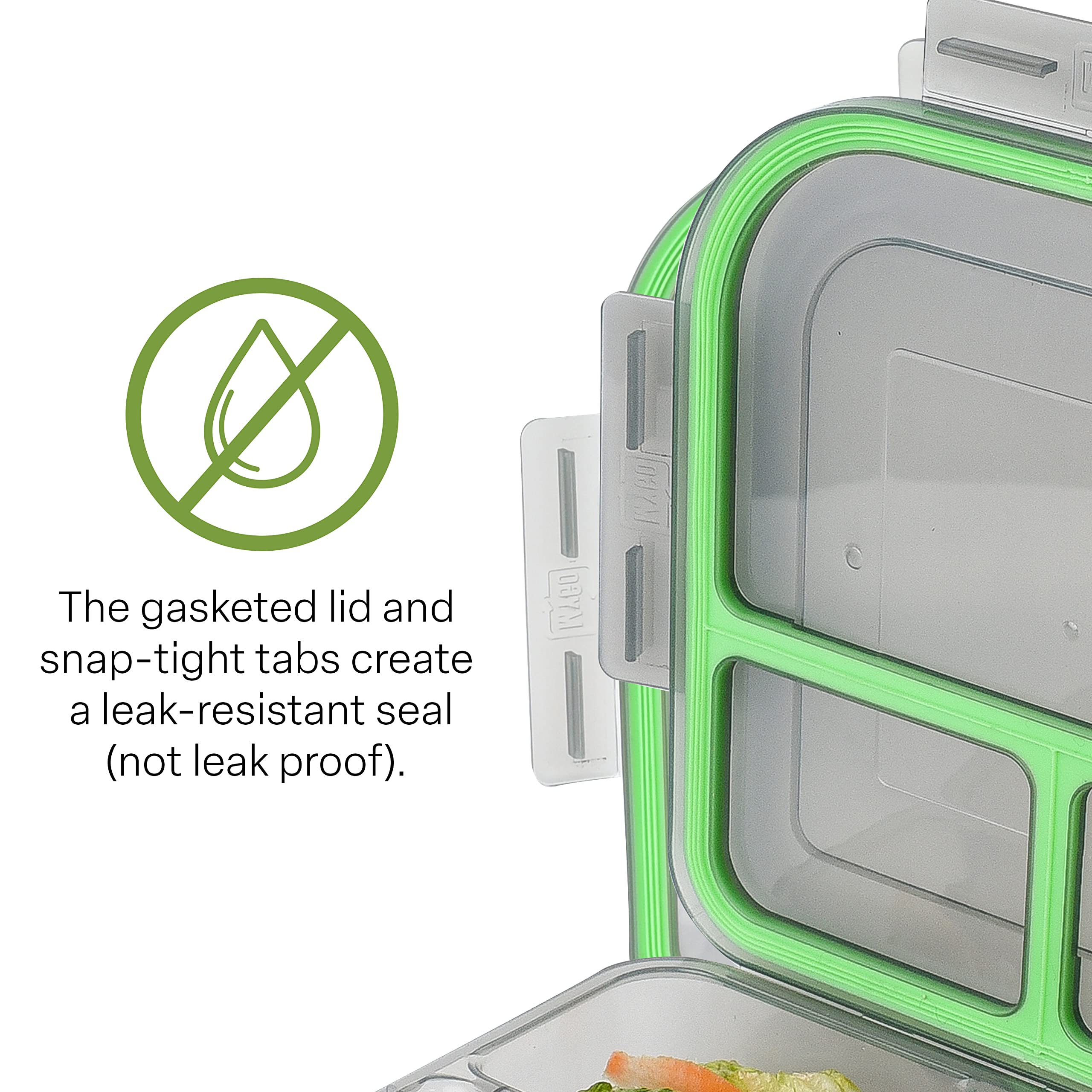 Mygo Container Large To-Go Single Compartment Container, 9''X 9'' X 2-1/2'', Reusable, Microwave Safe, Nsf Certified, Smoke/Gree