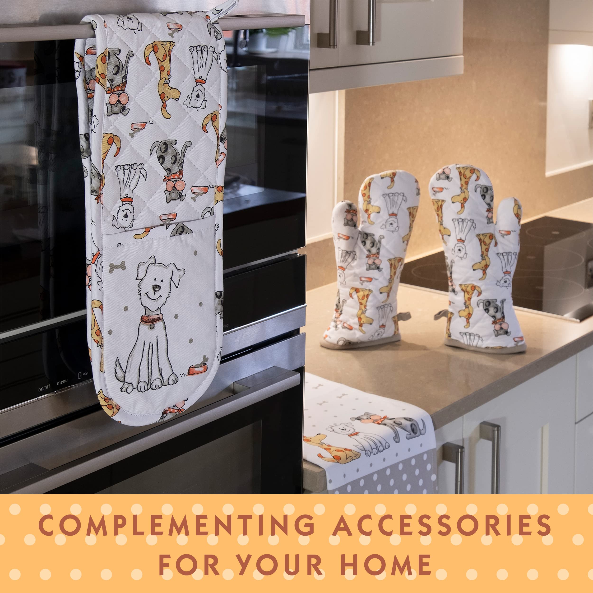 Spotted Dog Gift Company Kitchen Towels, Dish Towels For Drying Dishes, Tea Towels, Cute Dog Themed Decorative Kitchenware Acces
