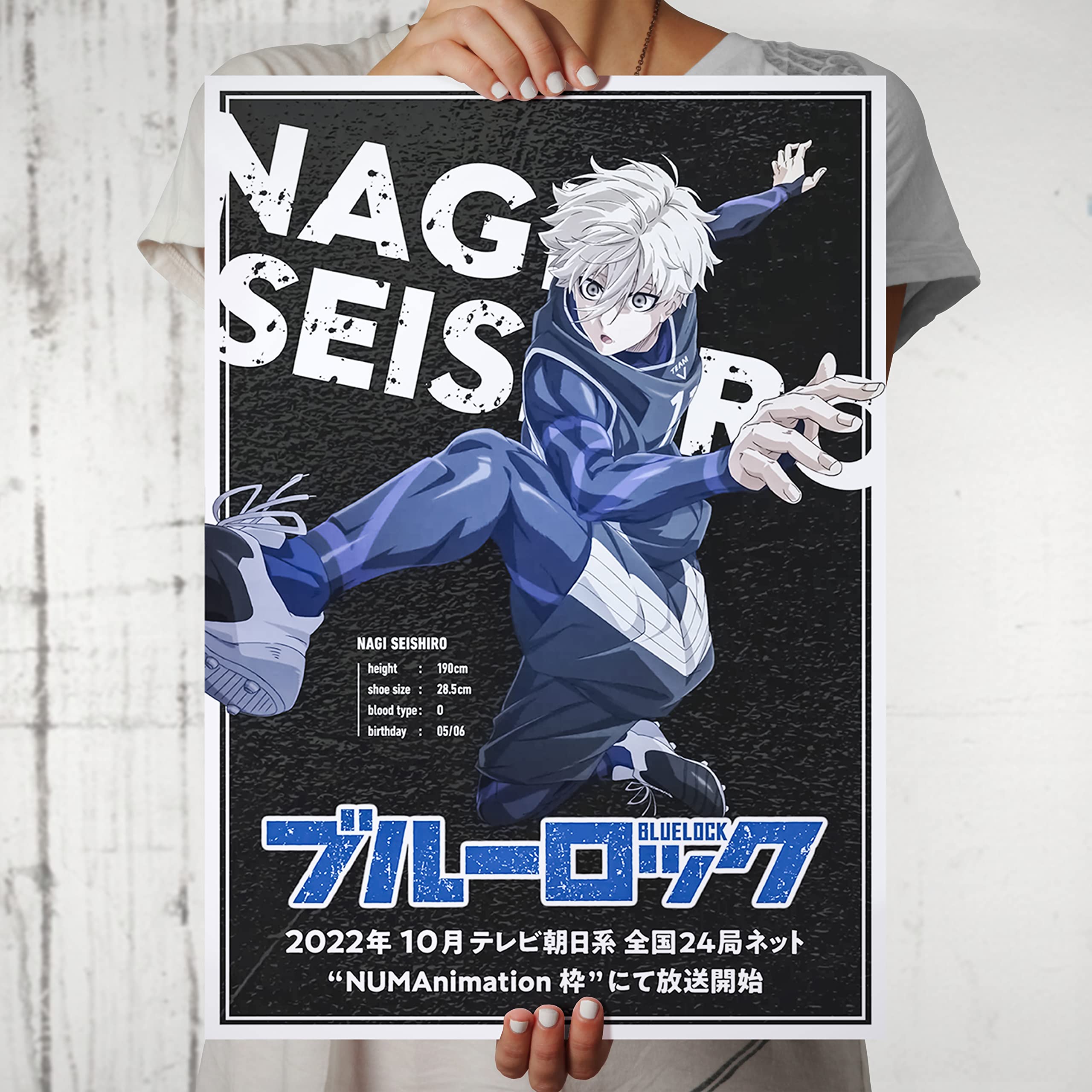 MCSID RAZZ -Blue Lock - Nagi Seishiro Design A3 Size Poster (Without Frame) - Best Gift For Blue Lock Fans/Best Artefact To Your