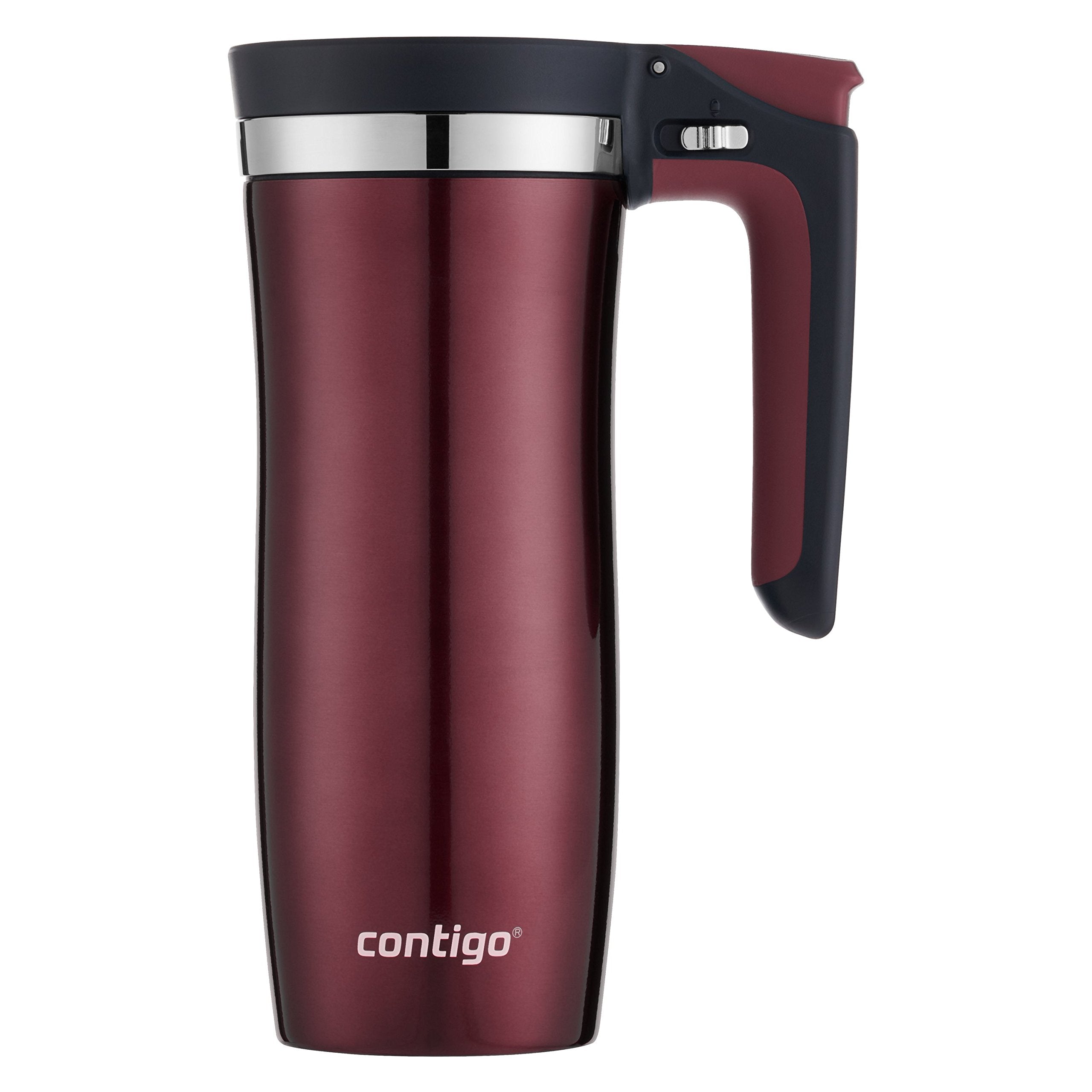Contigo Handled Autoseal Stainless Steel Travel Mug With Easy-Clean Lid, 16Oz.