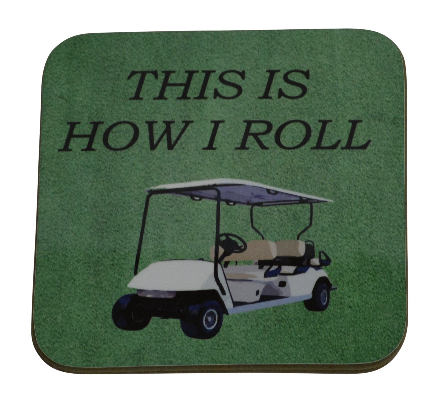 Rogue River Tactical Golf Drink Coaster Set Gift For Golfer Golfing Joke Funny Home Kitchen Barware