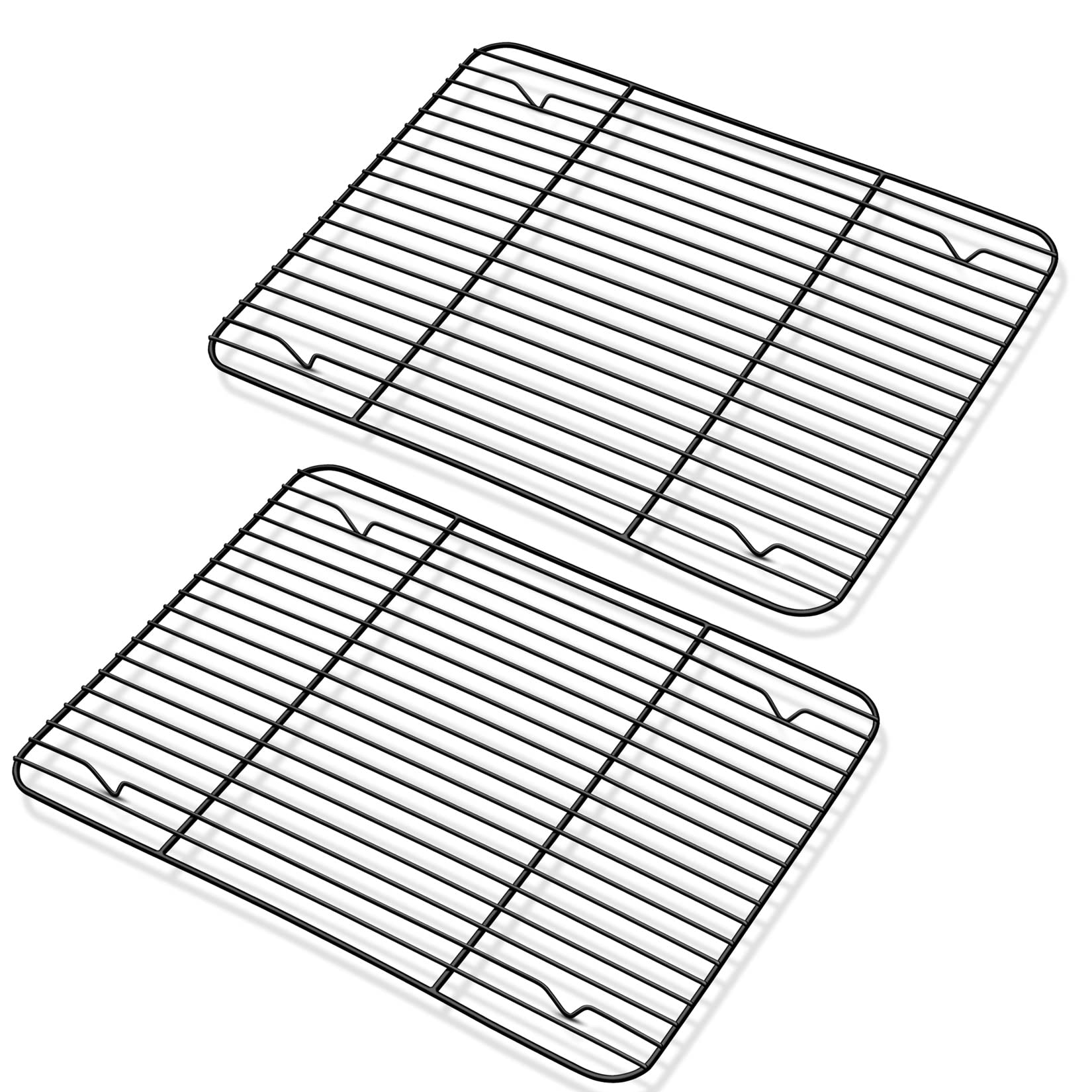 Cooling Rack Set Of 2, P&P Chef Non-Stick Baking Racks For Cooking Grilling, 2 Pieces 11.6    X 9    Roasting Drying Rack, Fit I