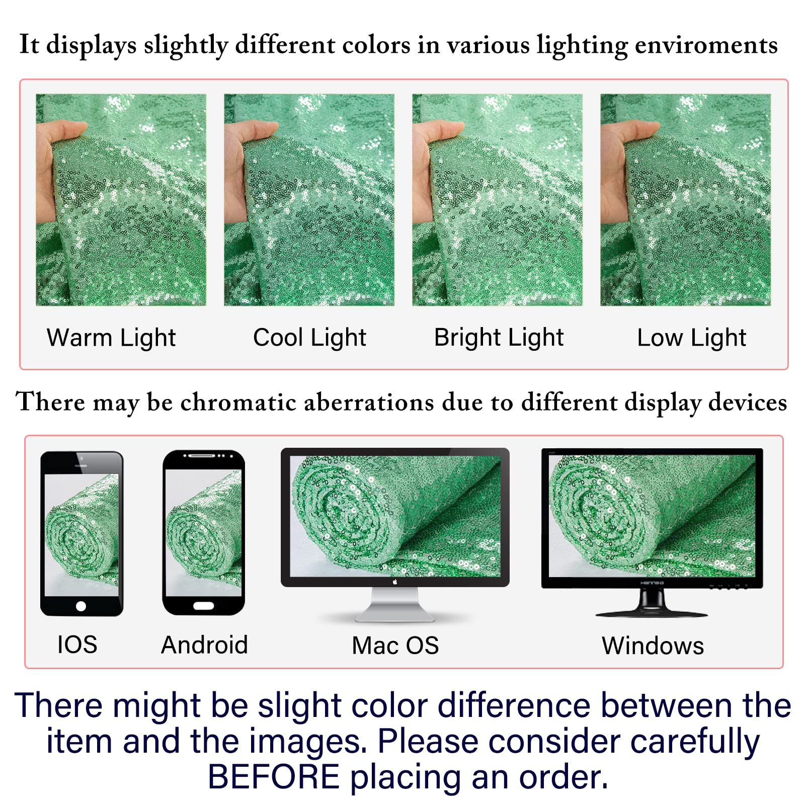 Shidianyi 12''*72'' Mint Green Sequin Table Runner Sparkly Metallic Sequin Runner For Wedding Party Dinner Reception Light Green