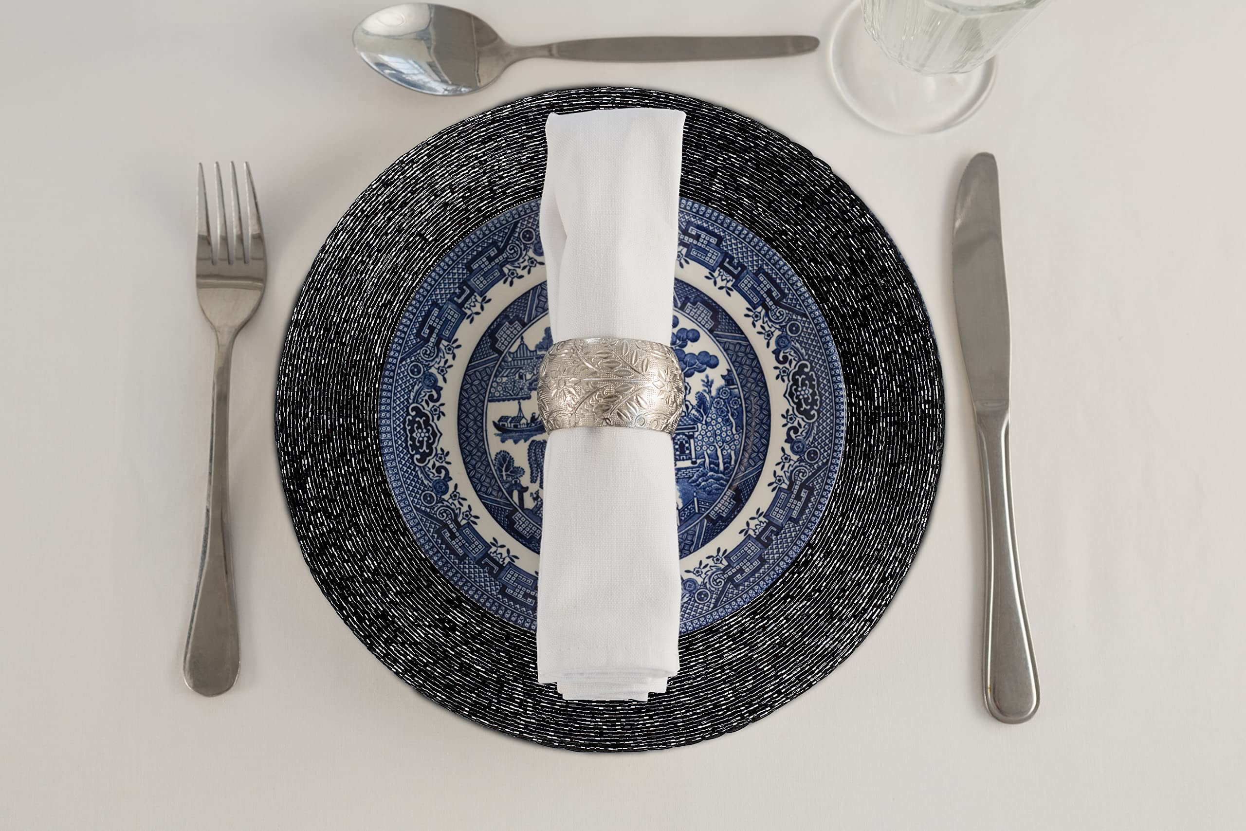 Lightnpro Christmas Placemats Set Of 4, Christmas Placemat For Dining Table, Thanksgiving Placemat Charger Plates Set Of 4, 13 I