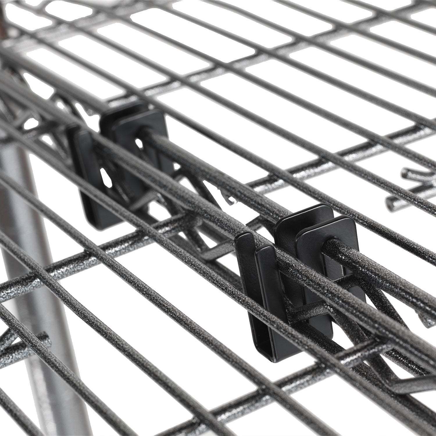 Alera Sw59Shbl Wire Shelving S Hooks, Metal, Black, 4 Hooks/Pack