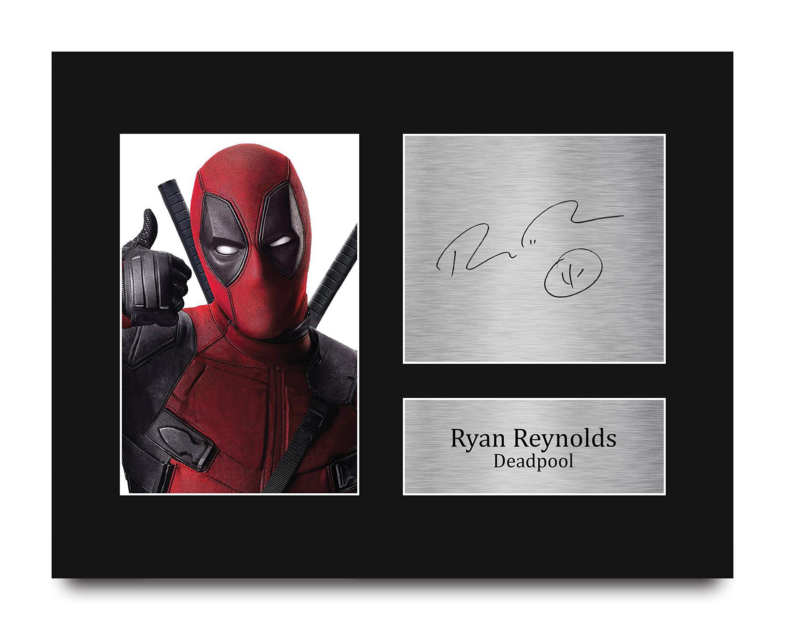 Hwc Trading Ryan Reynolds Gift Printed Autograph Deadpool Gifts Print Photo Picture Display - Us Letter Size