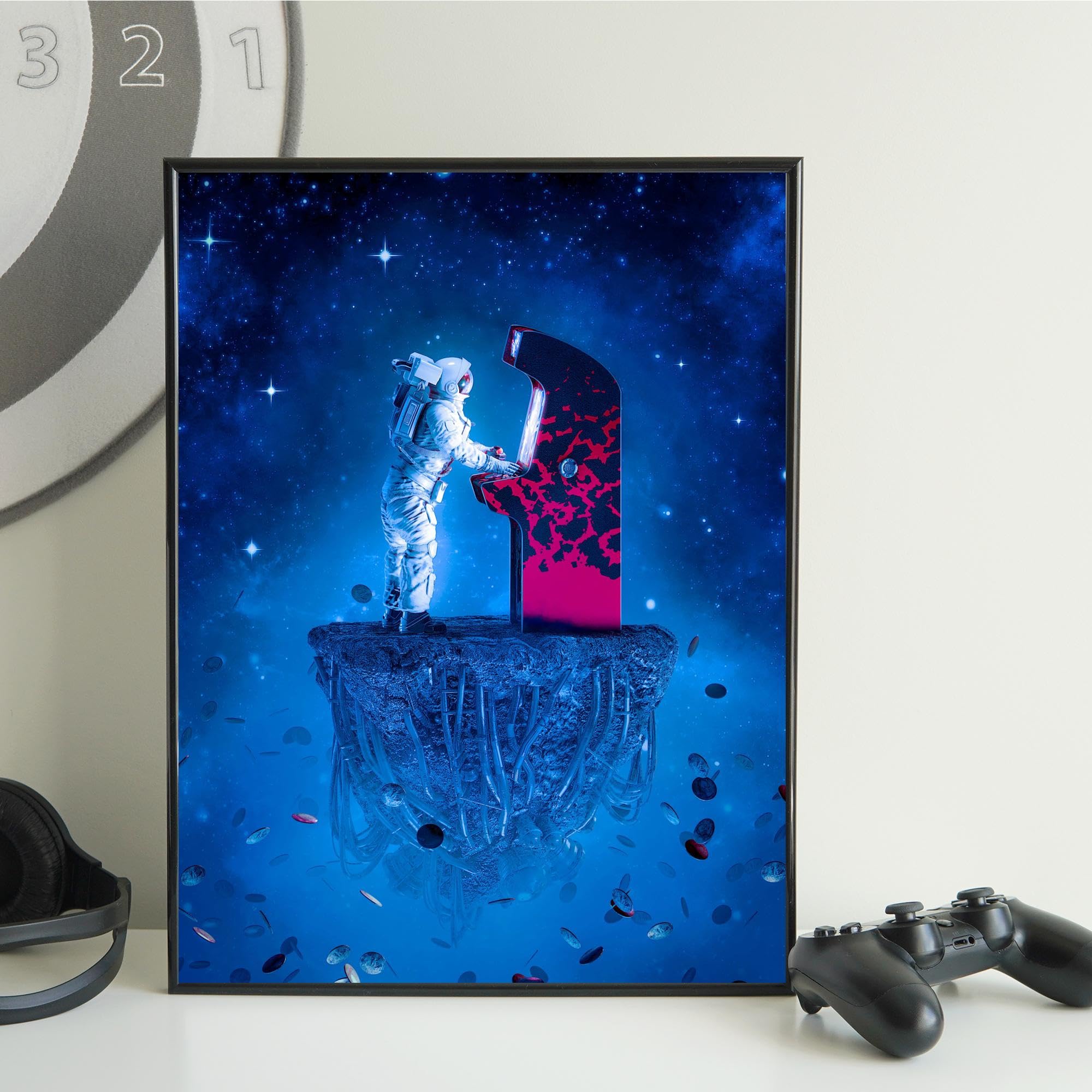 Insire Gaming Posters, Wall Art, Astronaut Poster, Poster For Wall, Gaming - Unframed (11X14)