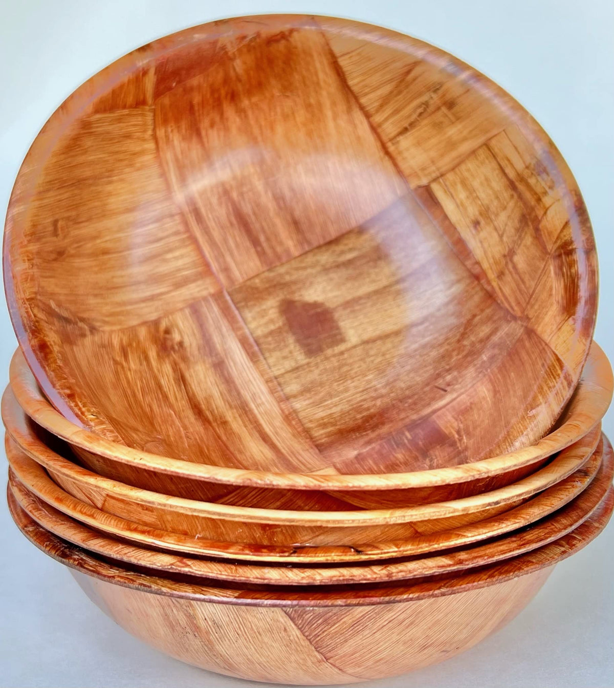 United Brands Usa Wood Wooden Salad Bowl Set 6 (6 Inches)