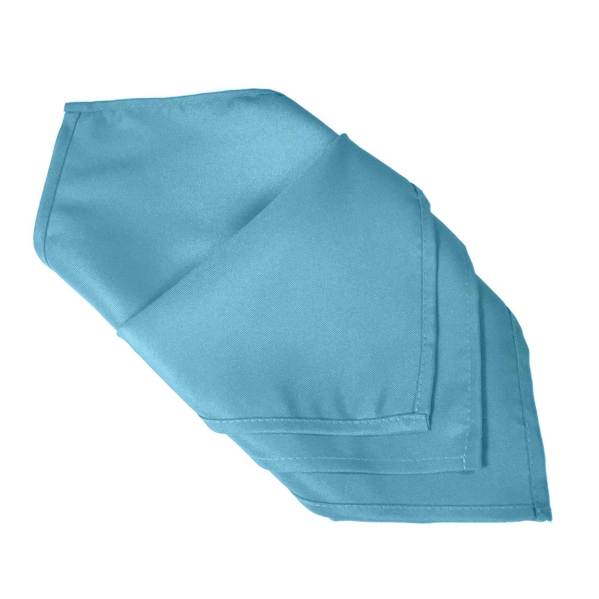 Tablelinensforless 20X20 Inch Hemmed Simplypoly Xl Cloth Napkins Set Of 6 (Sky Blue)