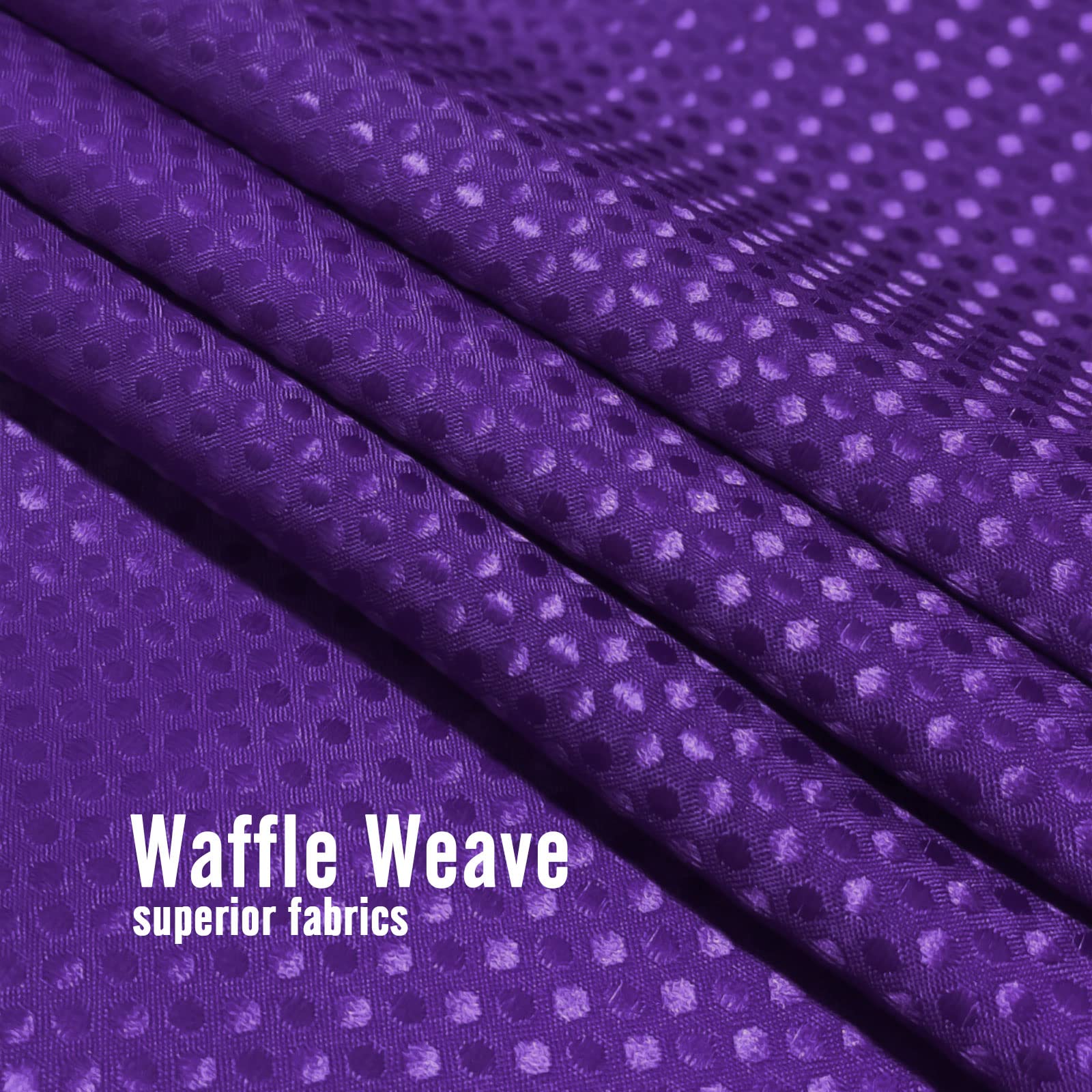BBiggood Purple Ombre Narrow Shower Curtain for Bathroom  36 x 72 Small Stall Shower Curtain  36 Inch Waffle Weave Fabric Shower Curtain Set with Hook  Water Repellent