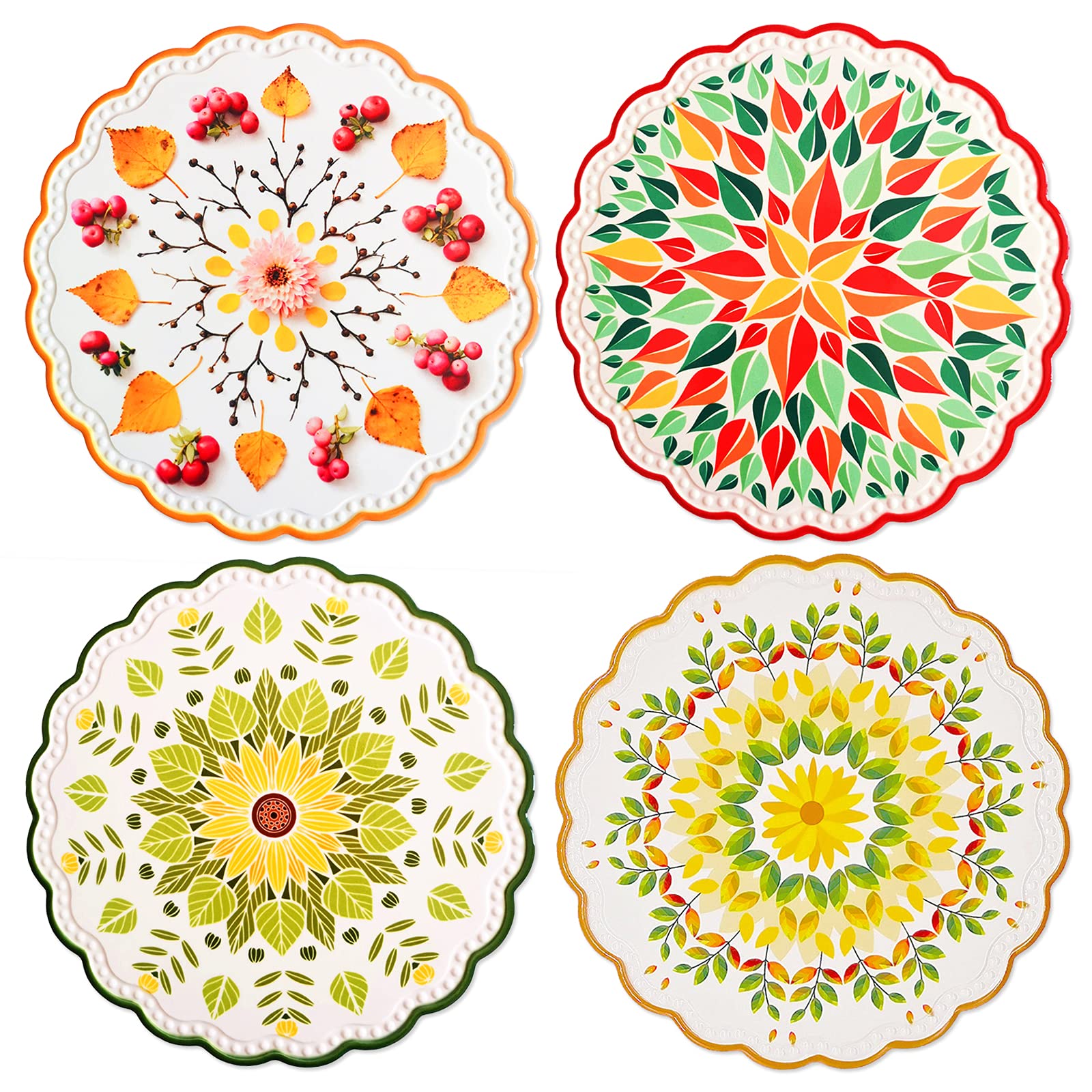 Ceramic Stone Trivets For Hot Pots And Pans, Versatile Trivet With Cork Base, Heat Resistant Mats For Countertop, Trivets For Ho