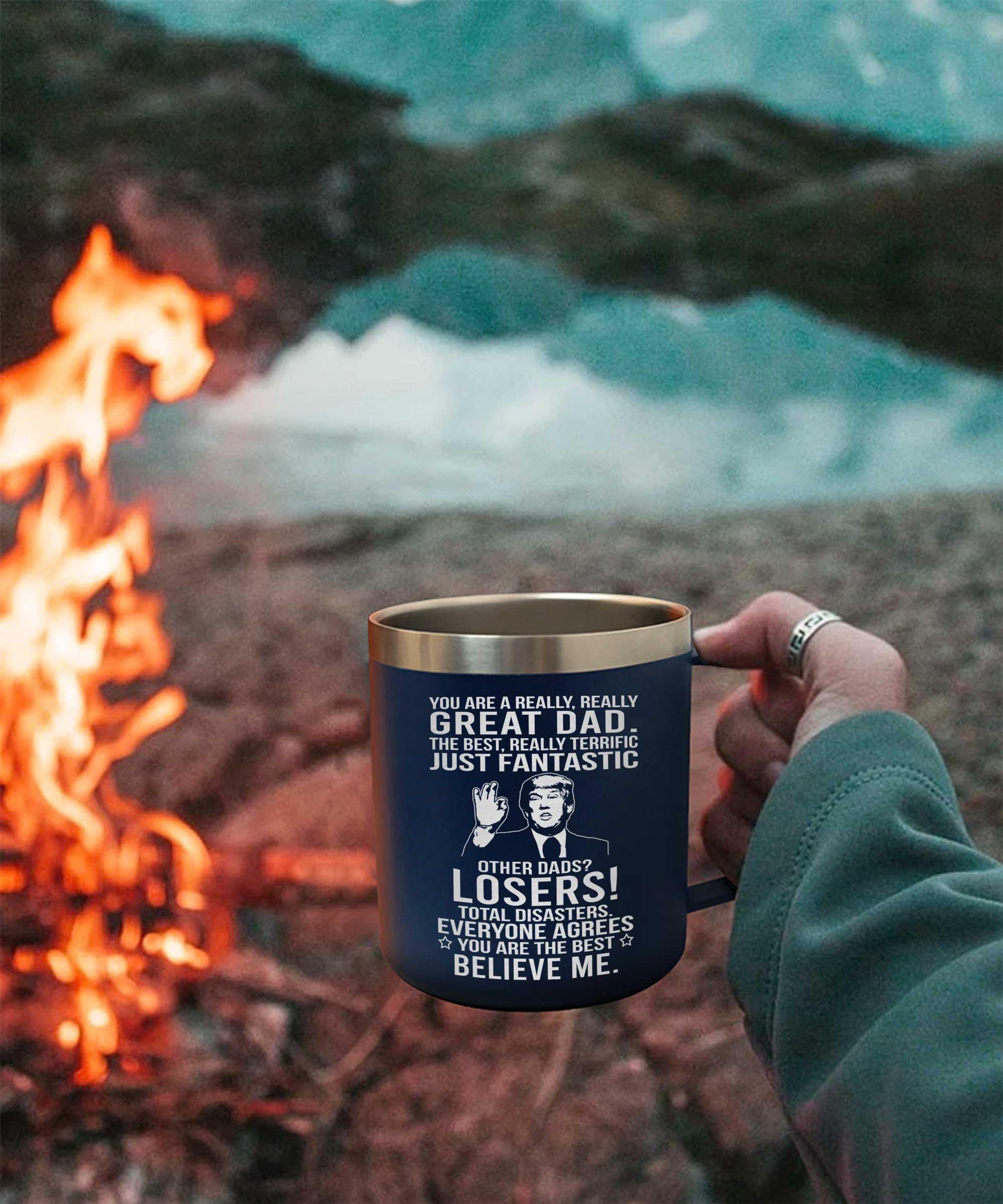 AMAZPRINTS Gifts for dad from Daughter, Son, Kids - Dad Gifts for Fathers Day, Christmas - Father gifts from Kids - Dads Birthda
