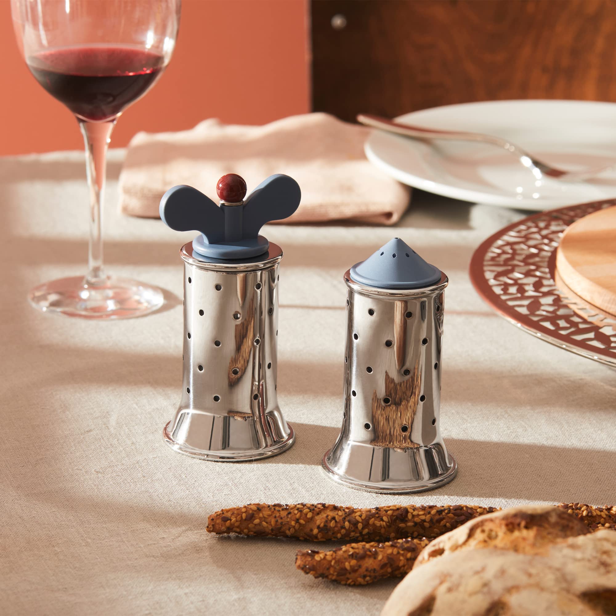 Alessi B Salt Castor, Black