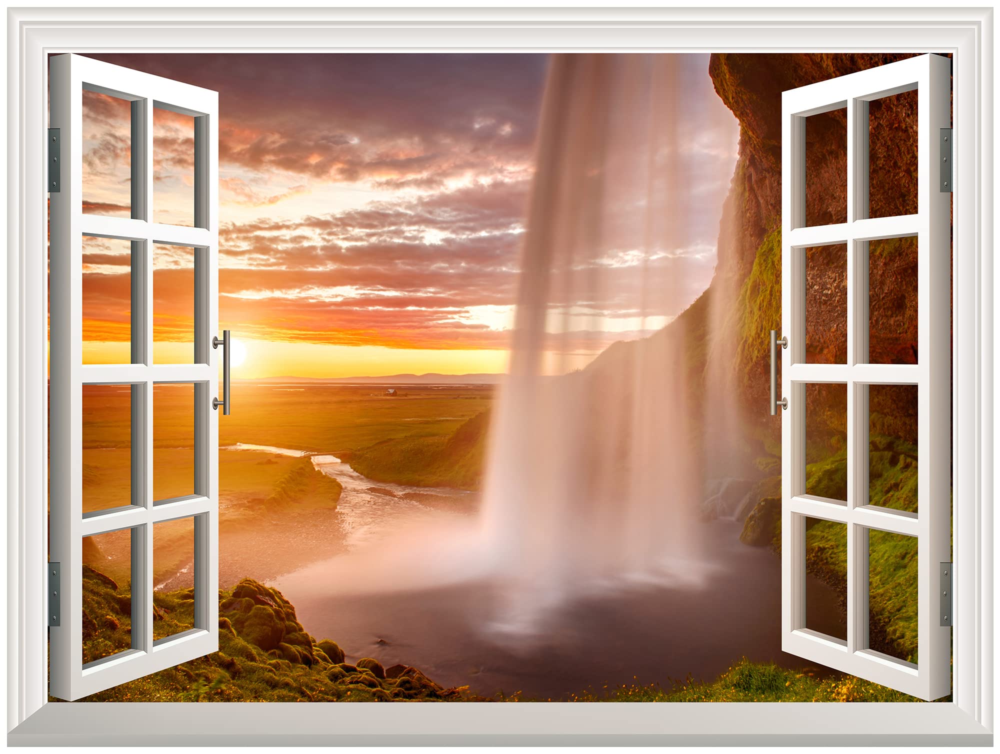Wall26 Removable Wall Sticker/Wall Mural (36''X48'', Majestic Waterfall)
