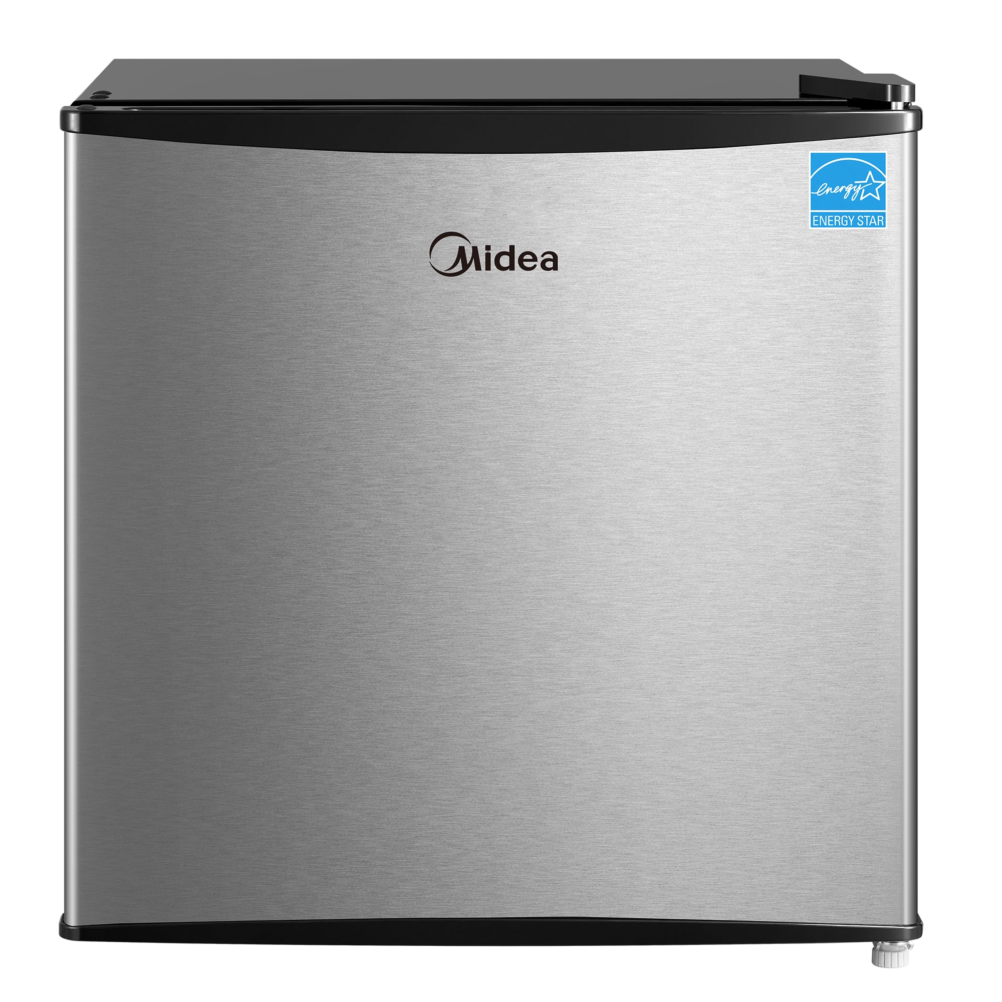 Midea MERM17B0ASL 1.7 Cu Ft Mini Fridge, Compact Refrigerator with Adjustable Thermostat, Reversible Door, Low Noise, Energy Eff