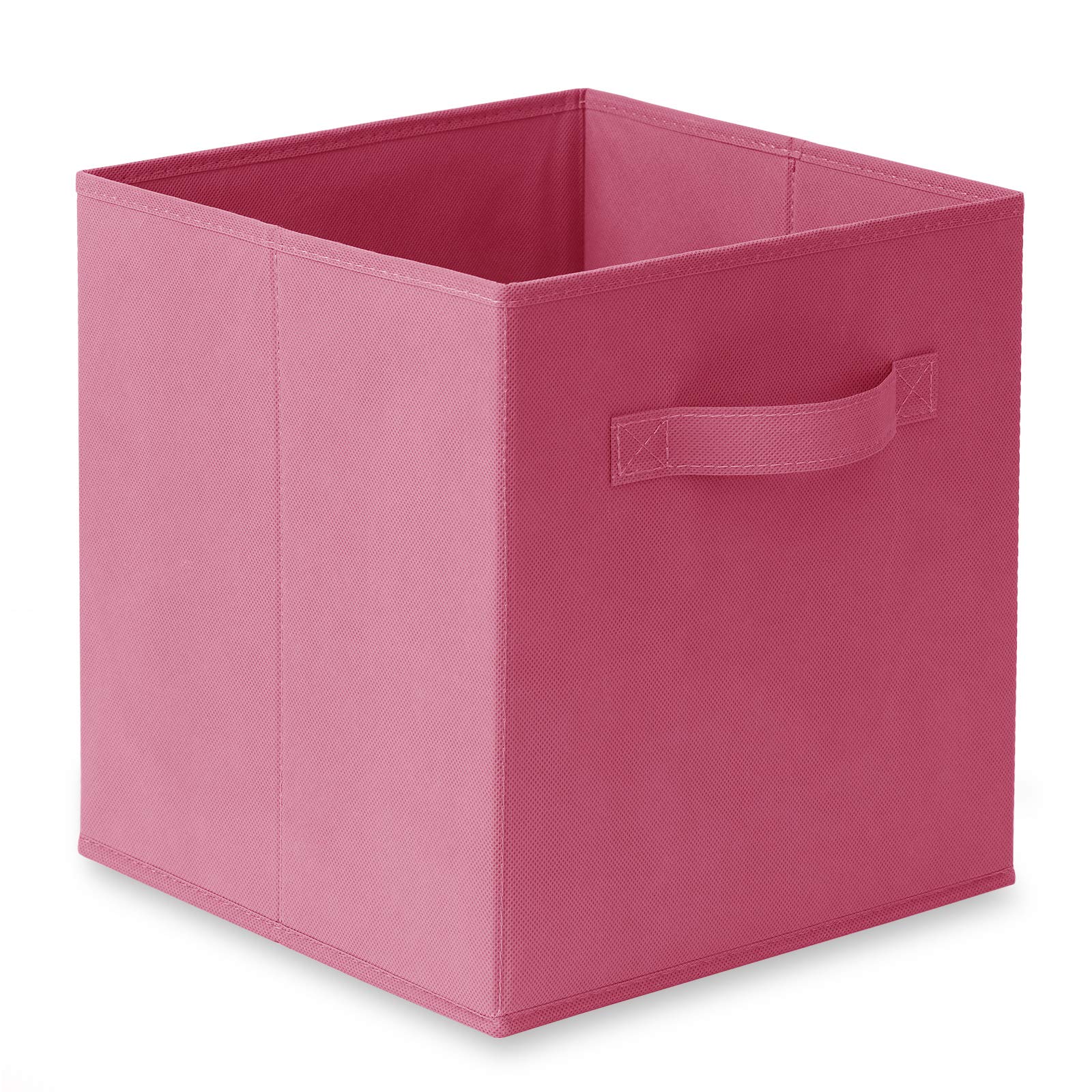 Casafield Set of 6 Collapsible Fabric Cube Storage Bins  Hot Pink - 11'' Foldable Cloth Baskets for Shelves  Cubby Organizers & More