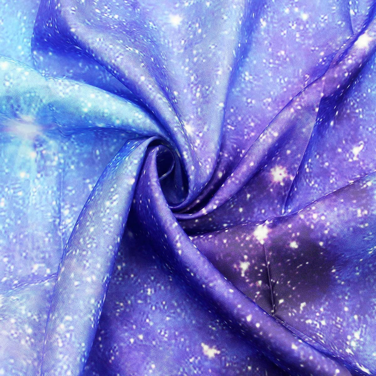 Riyidecor Fabric Galaxy Star Outer Space Shower Curtain For Bathroom Decor 72Wx72H Inch Starry Bathtub Set Men Boys Trippy Nebul