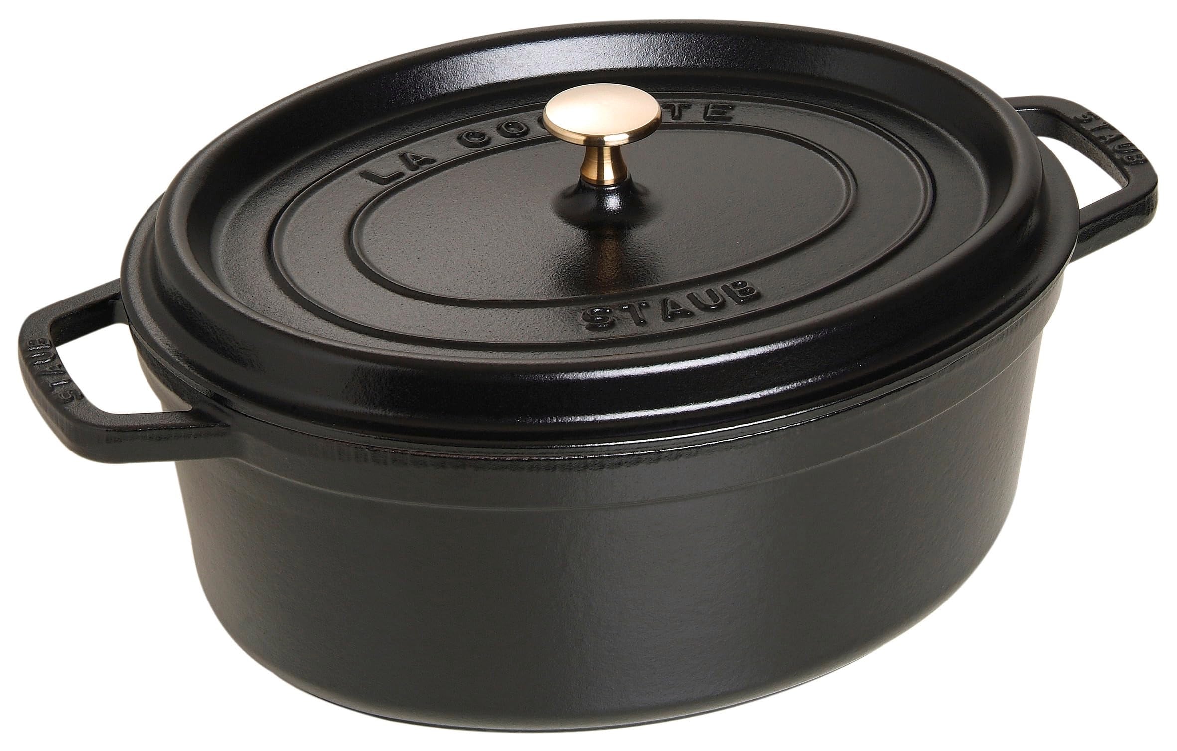 Staub 40509-322-0 Cocotte Oval 33Cm Black