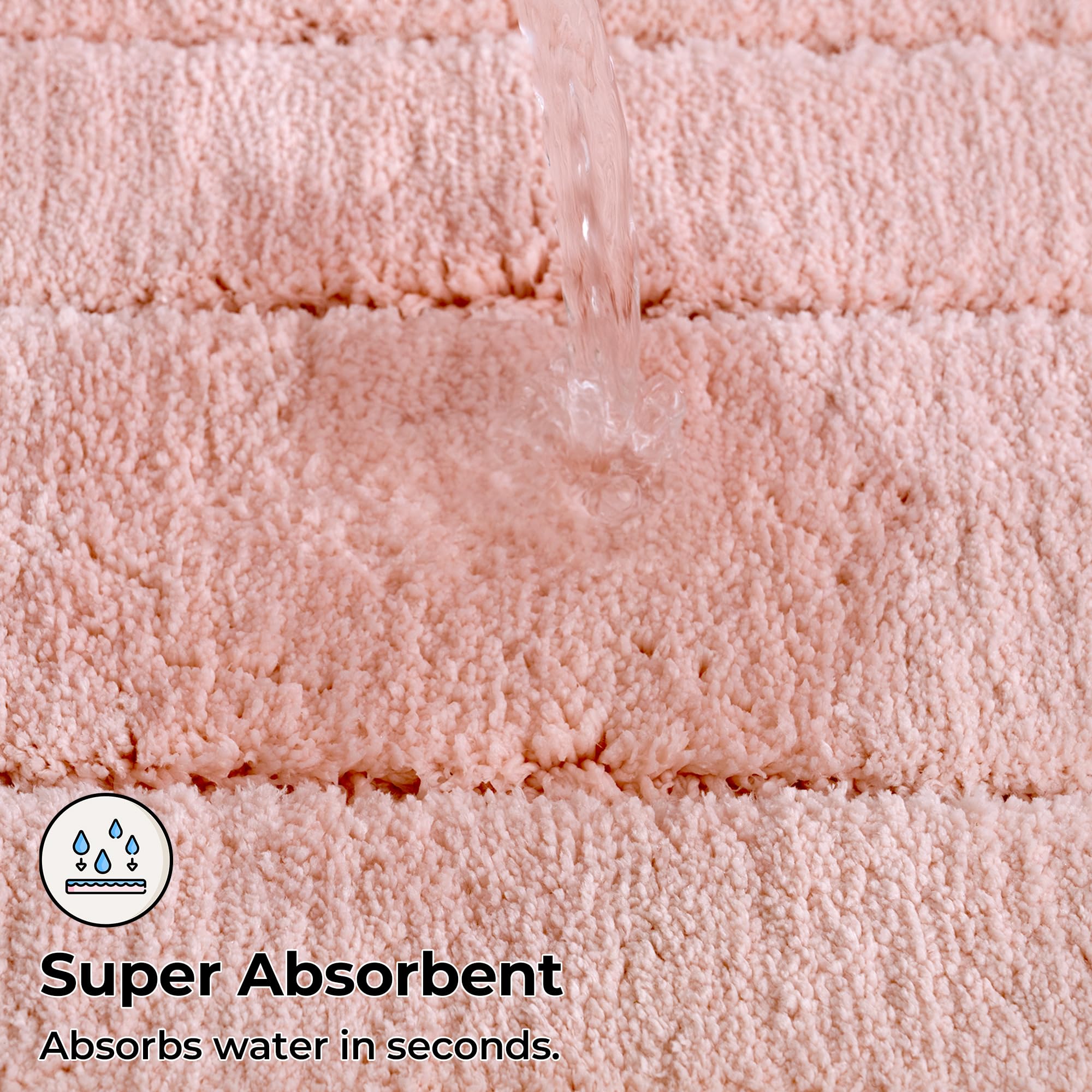 Granny Says Pink Bathroom Rugs Non Slip Washable, 24''X 36'', Soft Bath Mats For Bathroom, Microfiber Shag Rug, Absorbent Bathro