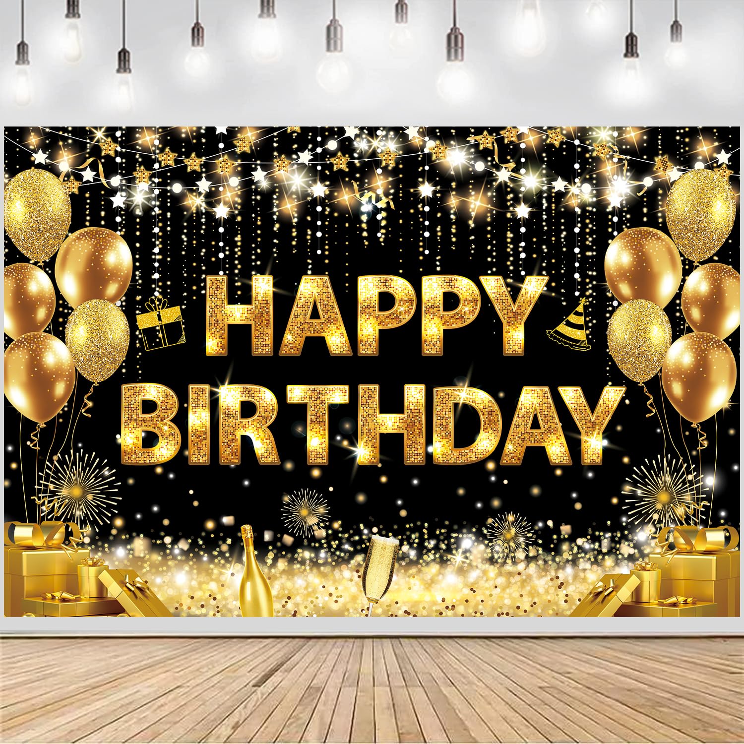 Mdcgfod Happy Birthday Banner - Birthday Decorations For Men Women Birthday Party Banners Welcome Happy Birthday Background Sign