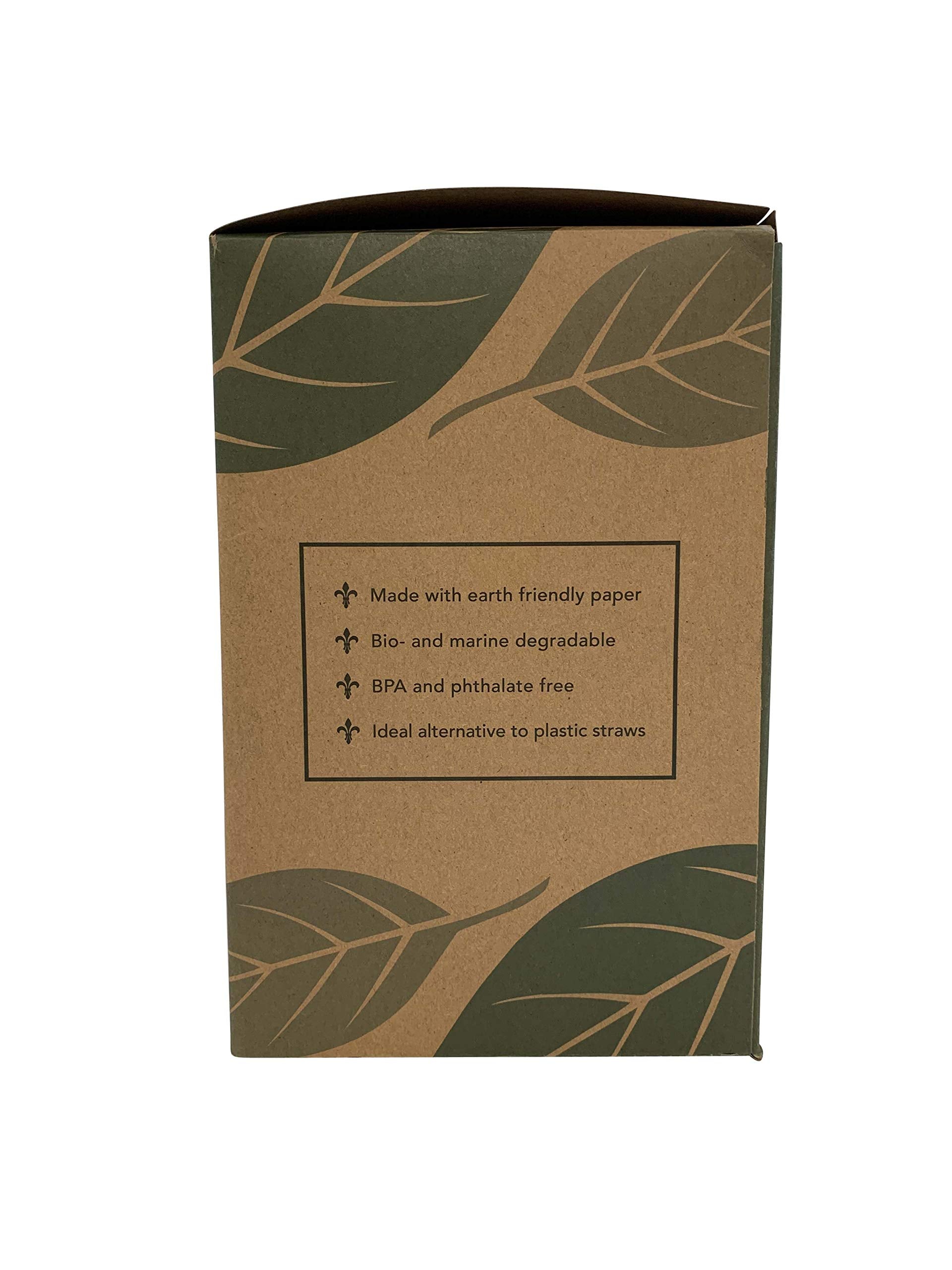 Kingseal Disposable Paper Drinking Straws, Unwrapped, White, 7.75 Inch Length X 8Mm Diameter, Giant'' Size, White, Biodegradable